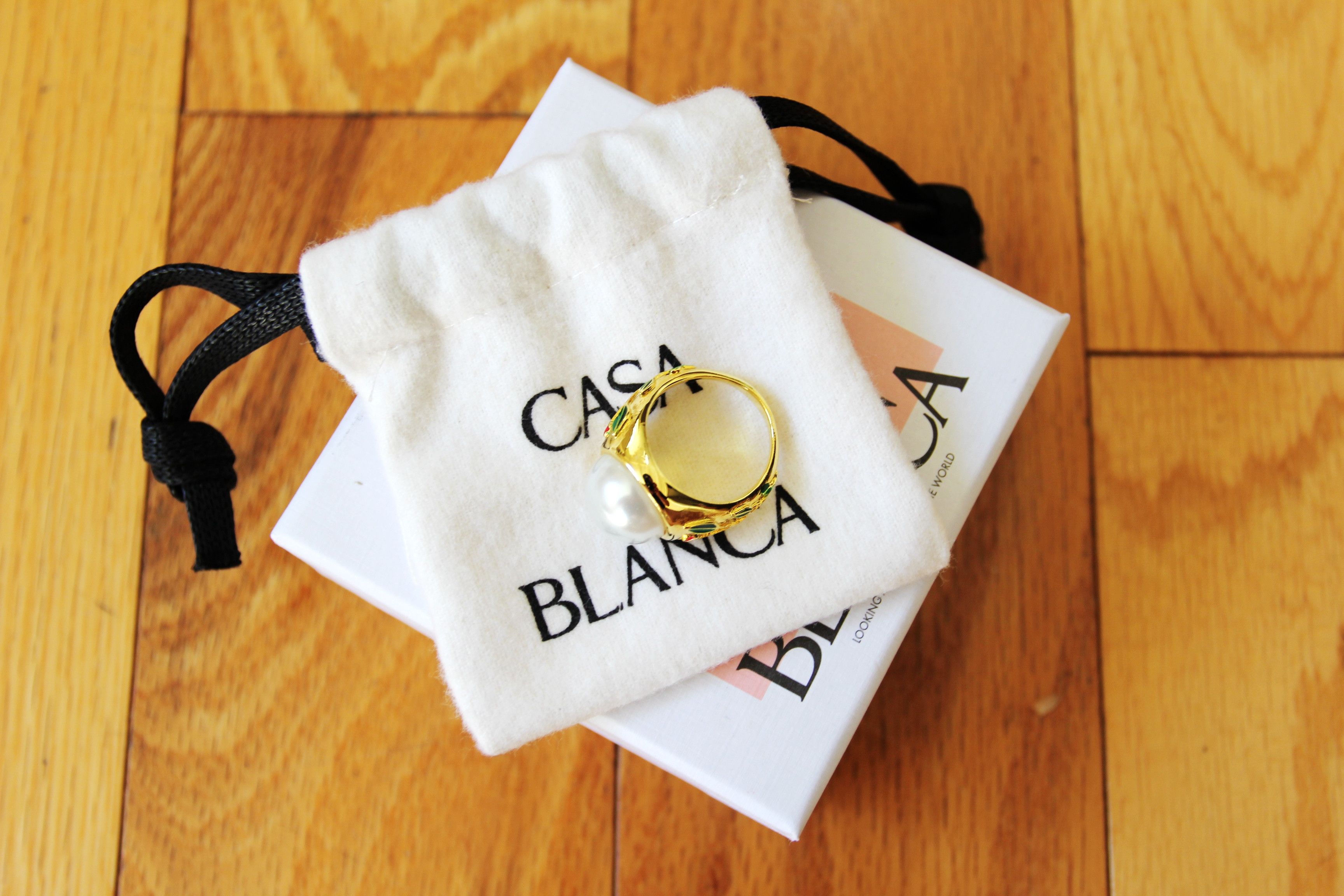 Casablanca BNWT SS24 CASABLANCA PAARL SIGNET RING S Size ONE SIZE - 3 Thumbnail
