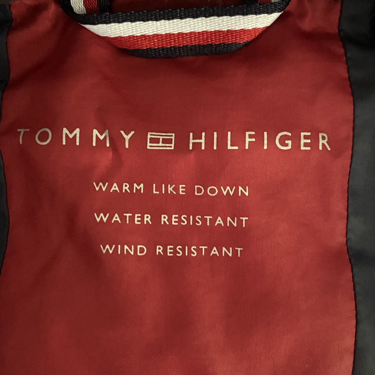 Tommy Hilfiger Tommy Hilfiger Navy Blue Red Winter Puffer Jacket Size L Size US L / EU 52-54 / 3 - 7 Thumbnail