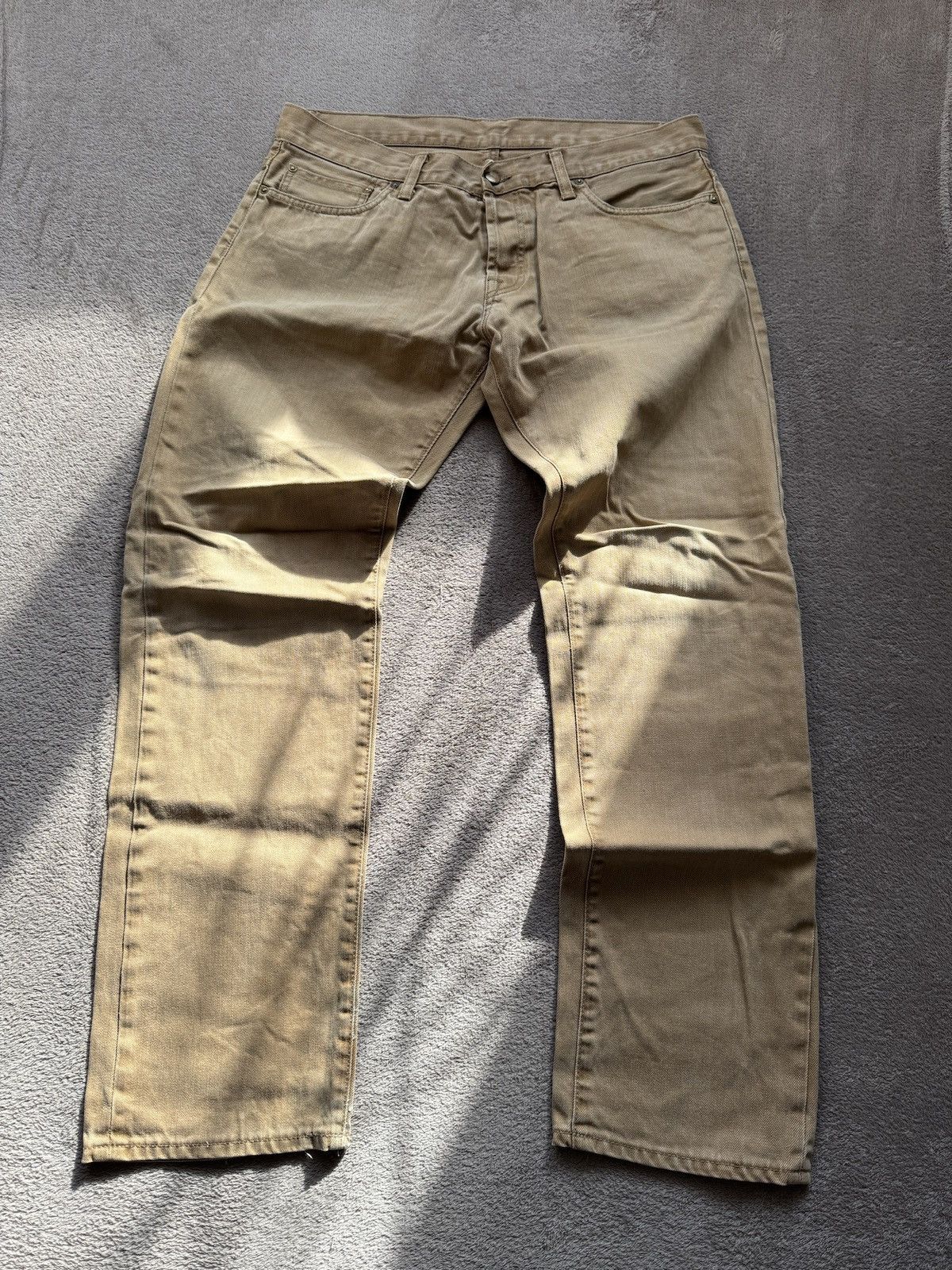 Japanese Brand Carhartt Racked Crazy Jeans Y2K Mudwash LGB if6was9 vibe Size US 34 / EU 50 - 3 Thumbnail