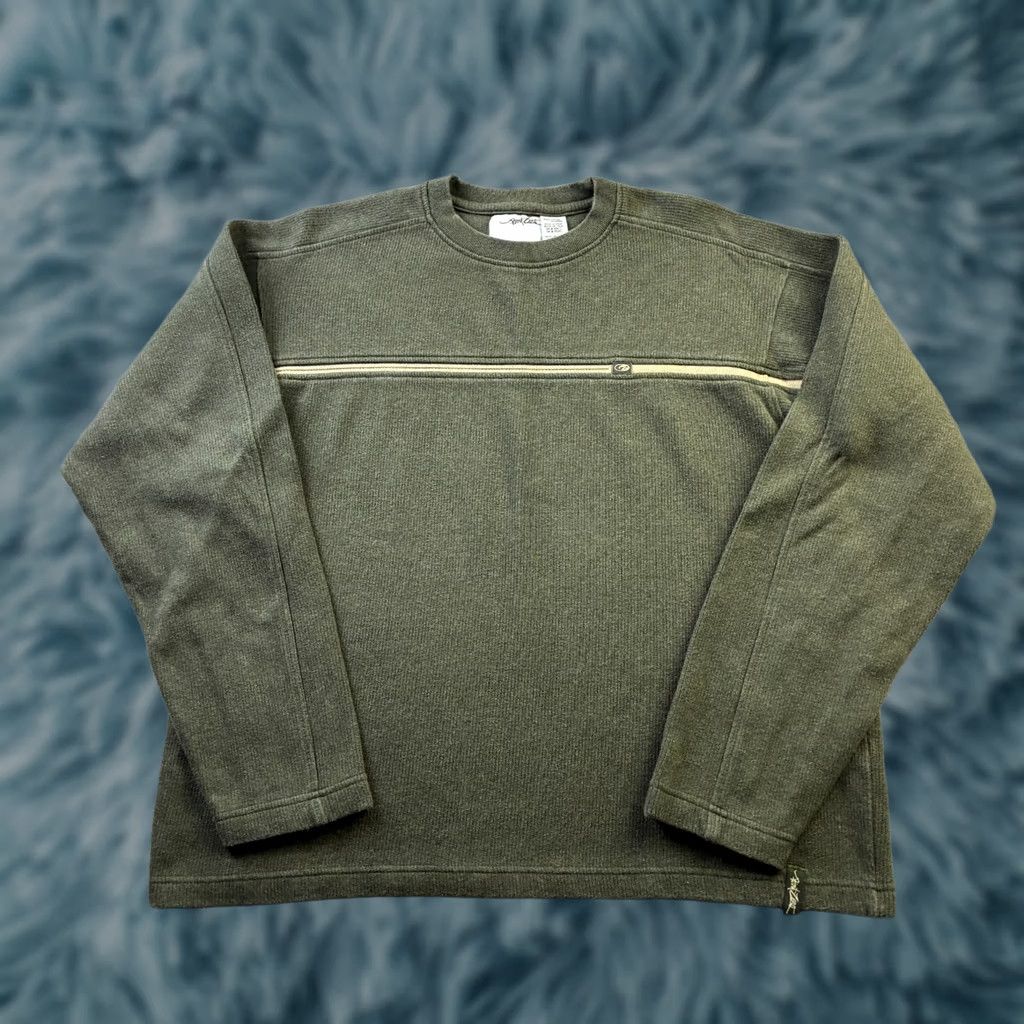 Point Zero VINTAGE Point Zero Sweatshirt Mens Medium Green Grunge Y2K Surf Boxy Size US M / EU 48-50 / 2 - 1 Thumbnail