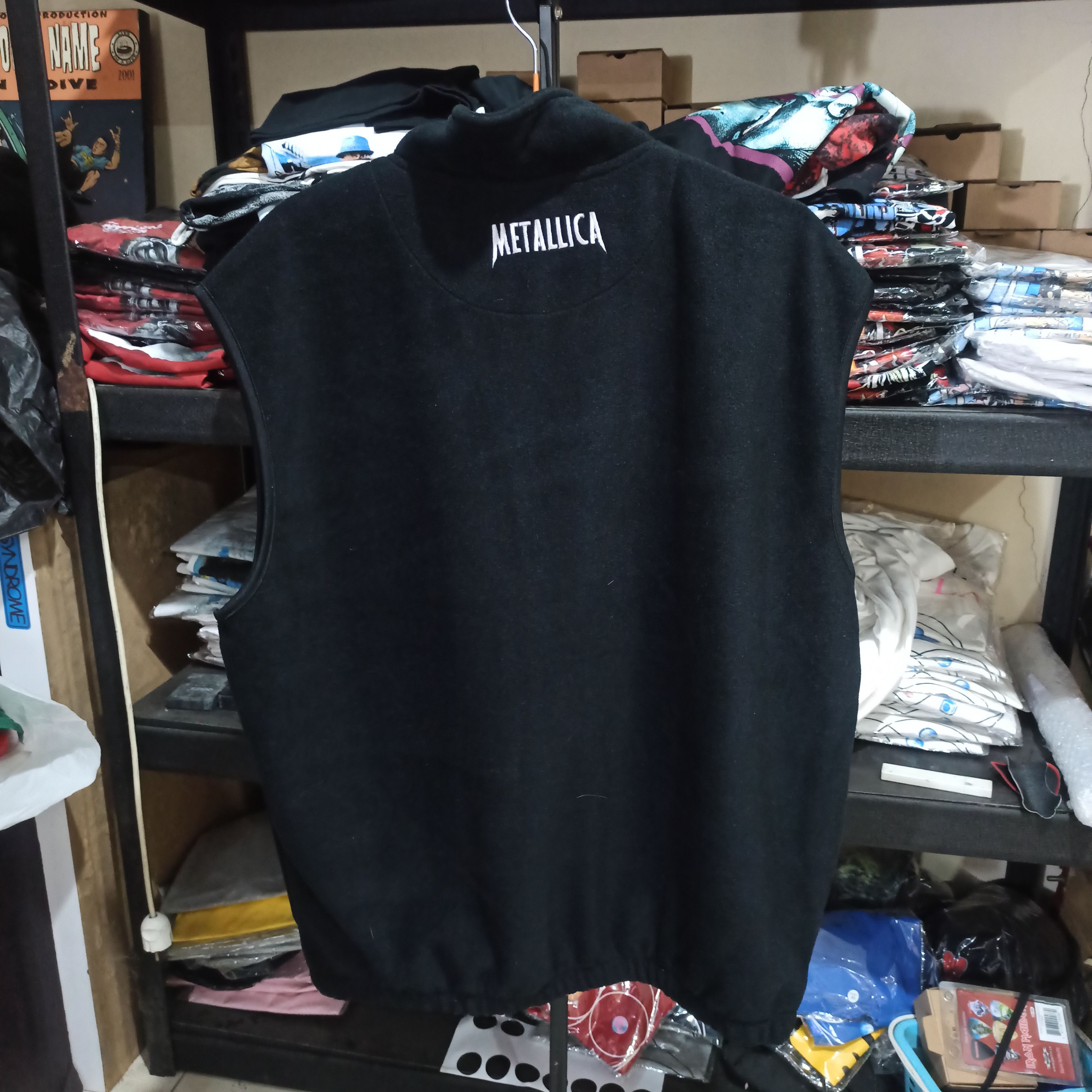 Giant × Metallica × Vintage Vintage Giant 90s Metallica Fleece vest jacket Size US XL / EU 56 / 4 - 4 Thumbnail