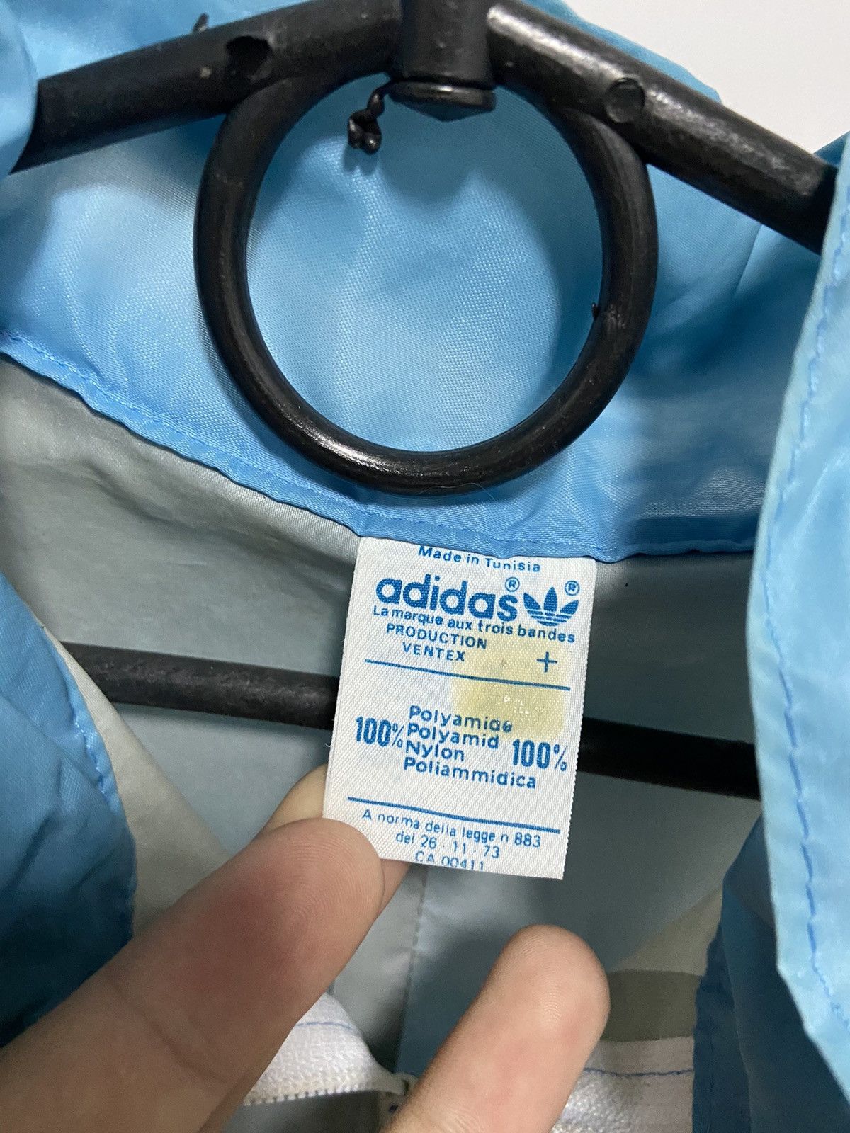 Adidas × Vintage Adidas 90s ventex hooded zip striped jacket bag transformer Size US M / EU 48-50 / 2 - 7 Thumbnail