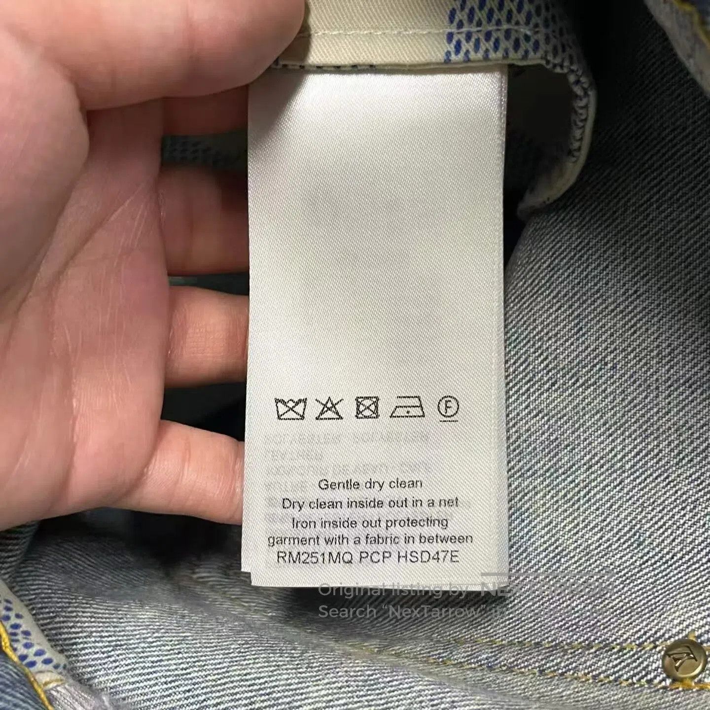 Louis Vuitton Louis Vuitton Long denim pants with a blue washed logo and Size 26" / US 2 / IT 38 - 2 Thumbnail