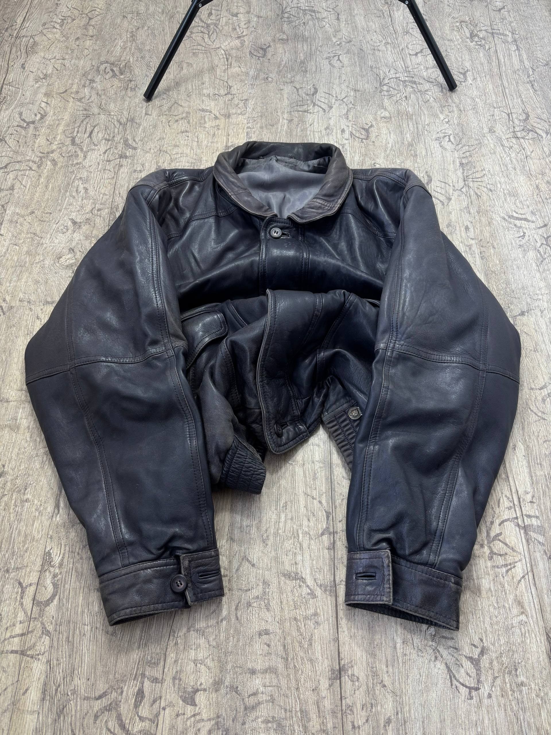 Hysteric Glamour VTG Baleniaga Kapital Style Leather Heavy Leather Jacket Size US XL / EU 56 / 4 - 1 Thumbnail