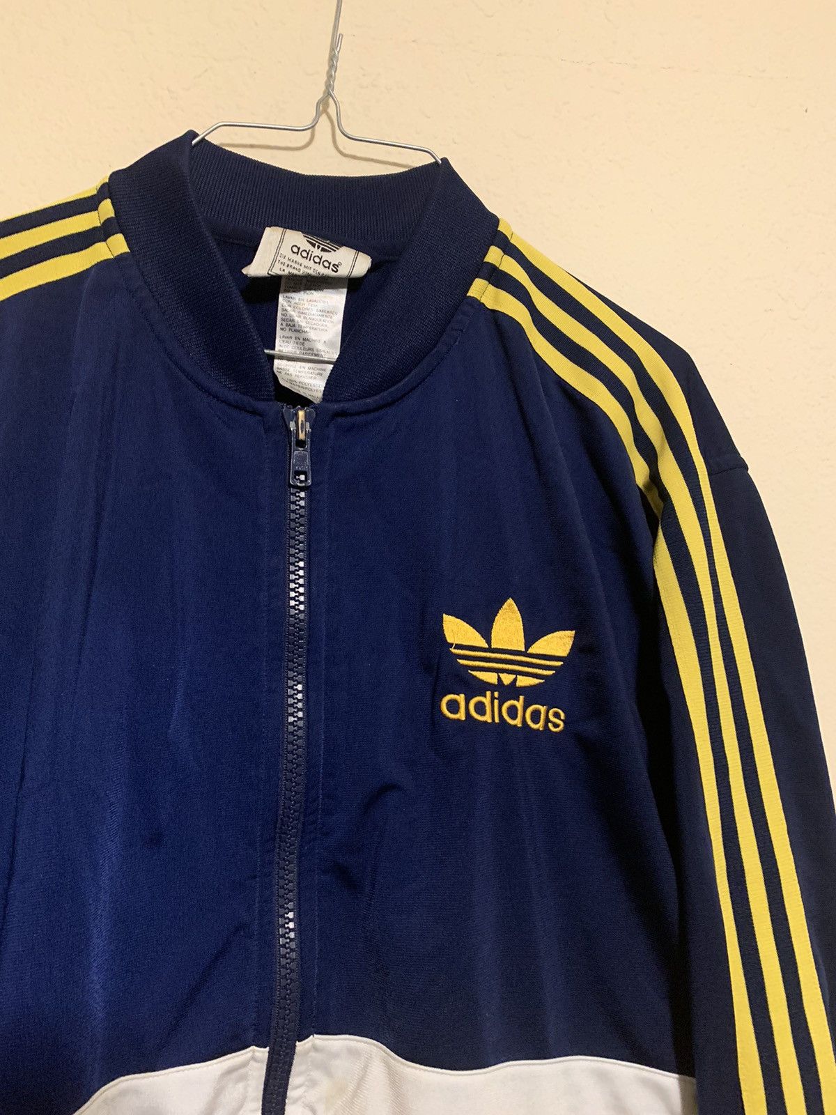 Adidas × Vintage Blue/Yellow Adidas Sweater Size US M / EU 48-50 / 2 - 3 Thumbnail