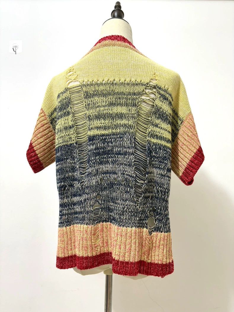 Vivienne Westwood Vivienne Westwood size00 Colorful openwork knit sweater Size M / US 6-8 / IT 42-44 - 5 Thumbnail
