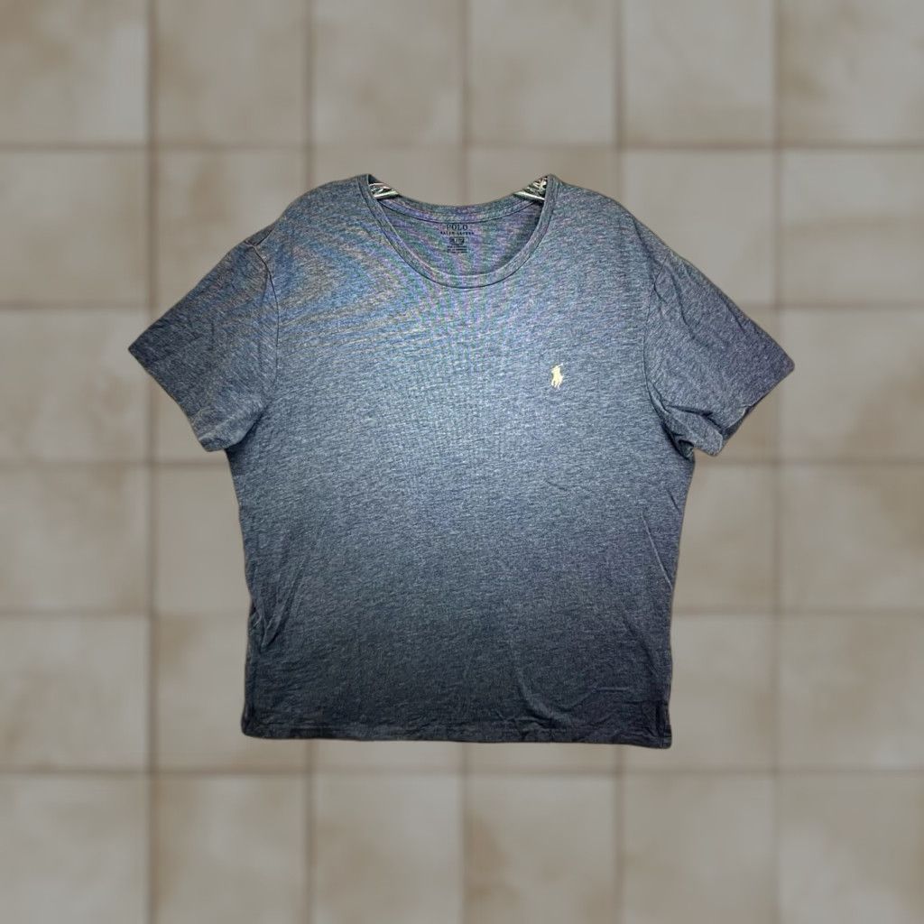 Ralph Lauren Men's Ralph Lauren Polo T-Shirt XL Crew Neck Light Marley Blue Cotton Short Sleeve Logo Classic Preppy All Seasons Size US XL / EU 56 / 4 - 1 Thumbnail