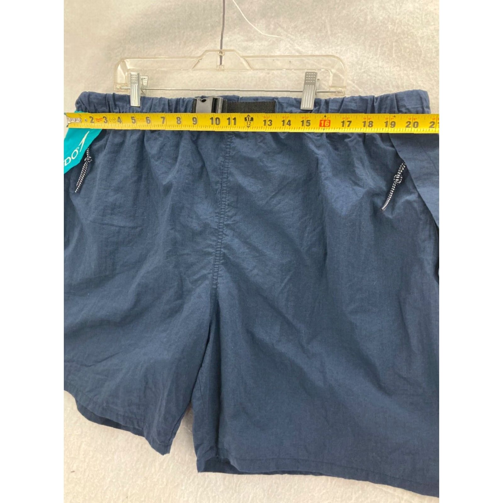 Speedo VTG Speedo Trunks Mens XL Short Blue Lined 90s Vintage Swim Bottom Size US 36 / EU 52 - 2 Thumbnail