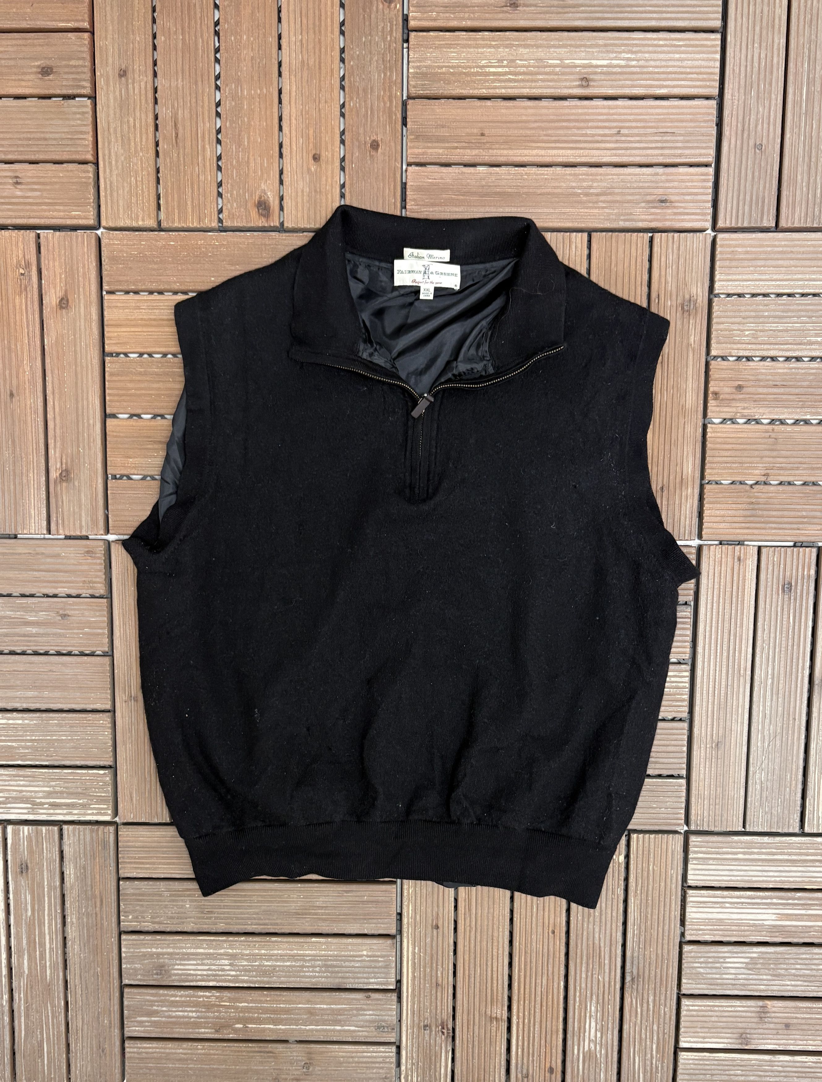 Vintage Fairway & Greene Golf Vintage Wool Sweater Vest Size US XXL / EU 58 / 5 - 1 Thumbnail