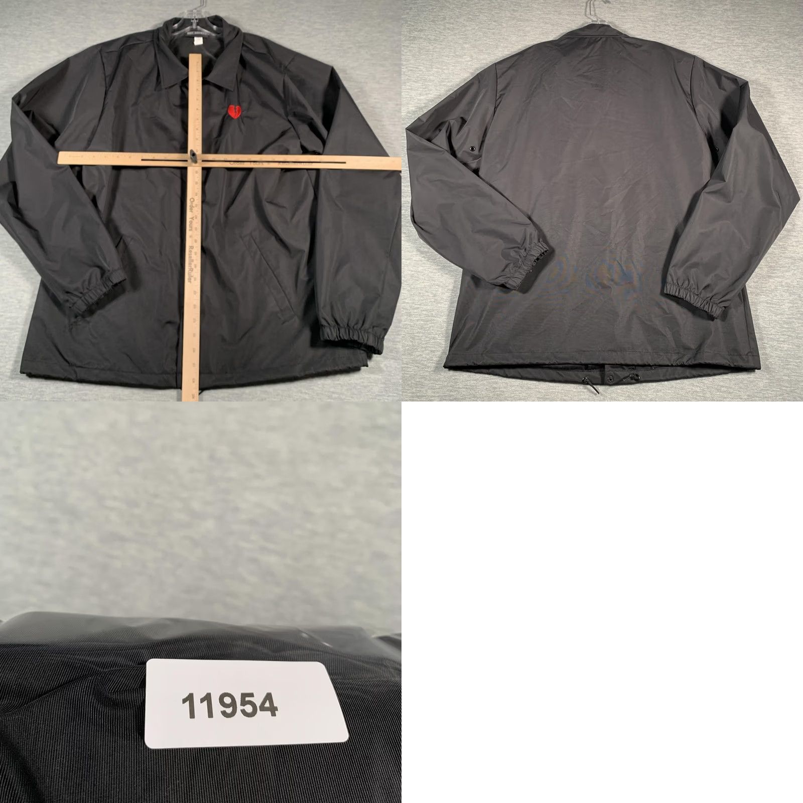 Coach Riot Society Jacket Mens XL Black Coach Snap Front Embroidered Heart Size US XL / EU 56 / 4 - 8 Thumbnail