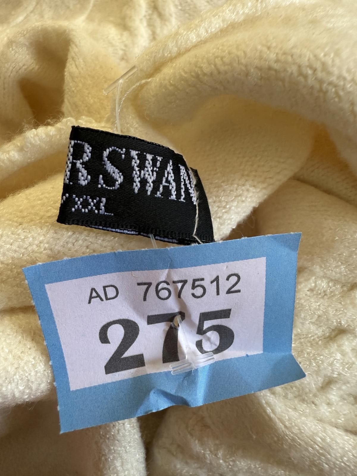 Unknown London Cream Cable Knit Turtleneck Sweater Dress Size XXL / US 16-18 / IT 52-54 - 4 Thumbnail