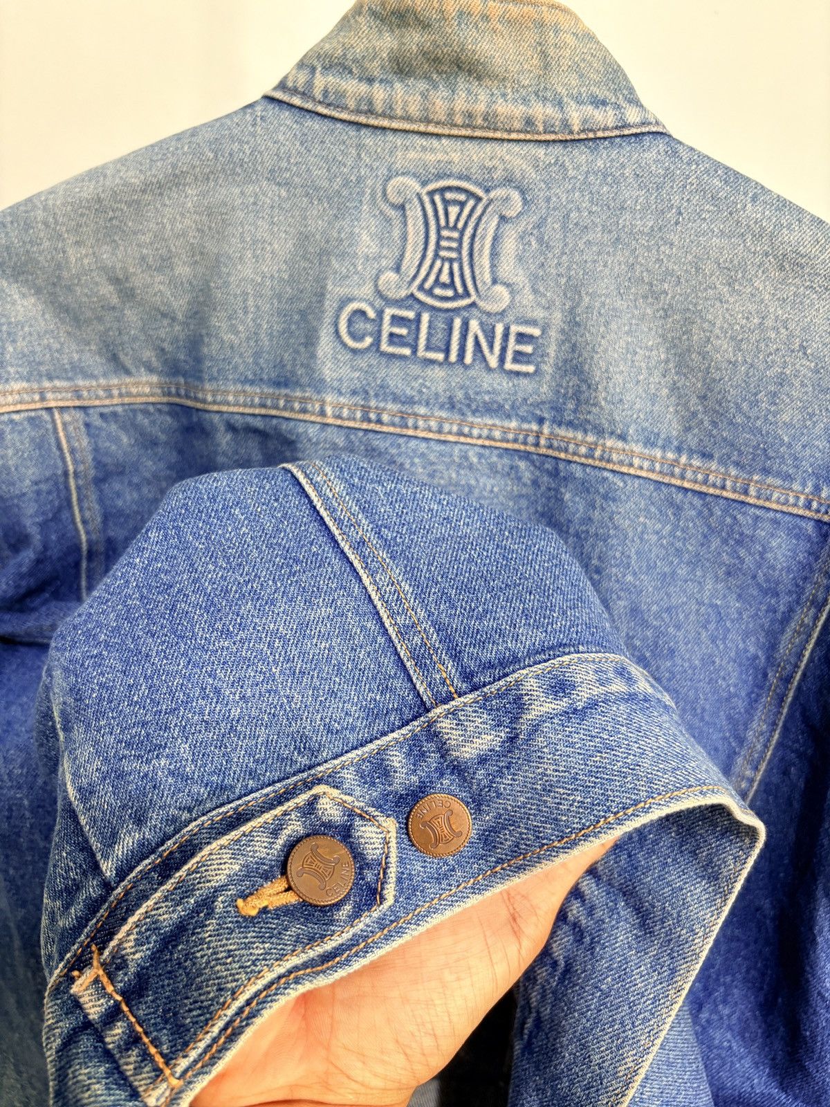 Celine Vintage Celine Denime Jacket Size US L / EU 52-54 / 3 - 1 Thumbnail