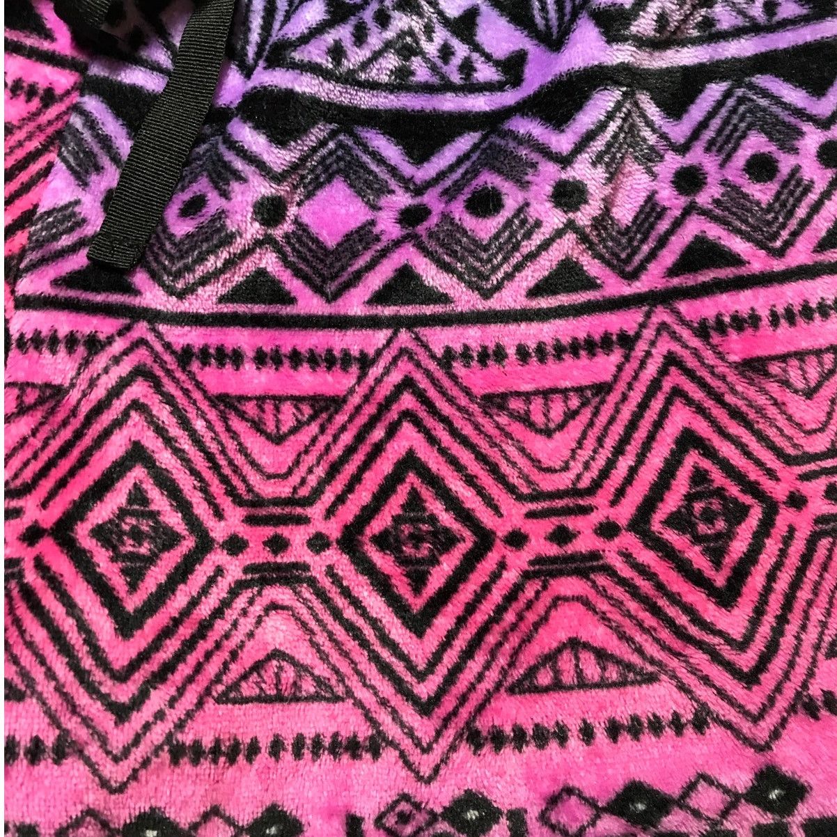 Other Colorful Geometric Soft Fluffy Drawstring Short Shorts Size 33" - 4 Thumbnail
