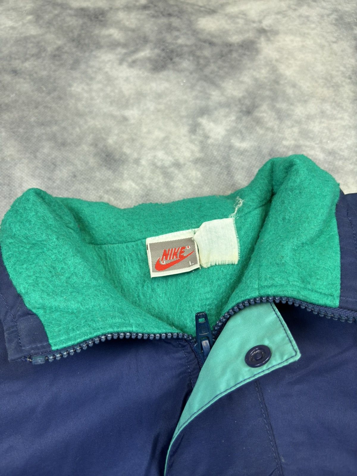 Nike Vintage Nike Nylon Jacket Fleece USA Boxy Oversize 90s 80s Size US L / EU 52-54 / 3 - 2 Thumbnail