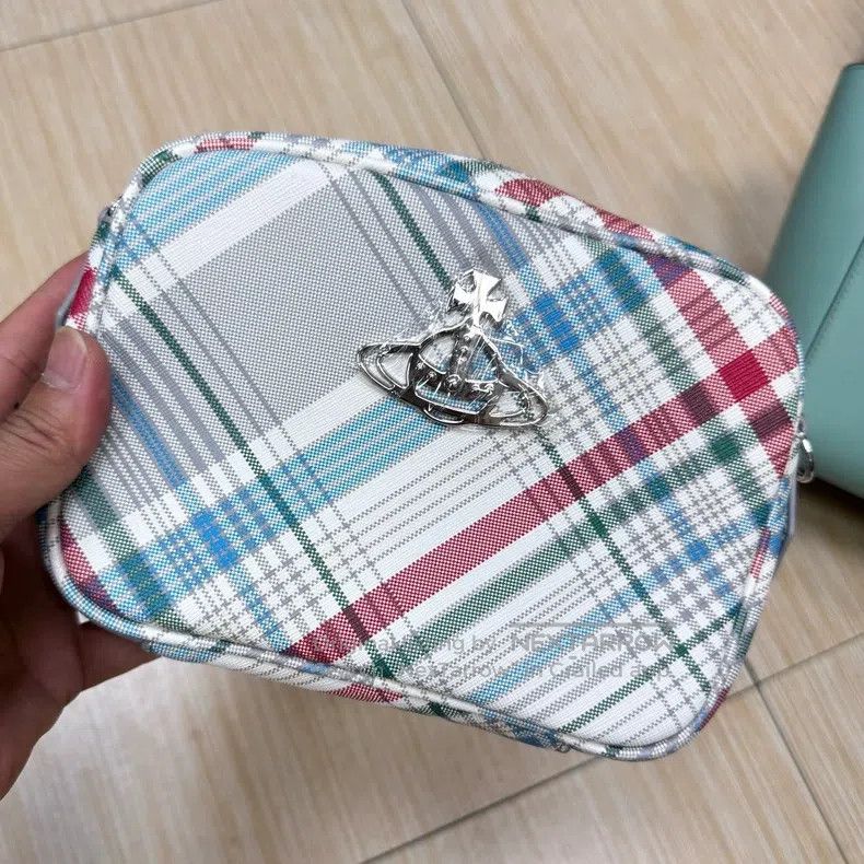 Vivienne Westwood vivienne westwood size os Plaid Crossbody Bag, Mesh Materia Size ONE SIZE - 3 Thumbnail