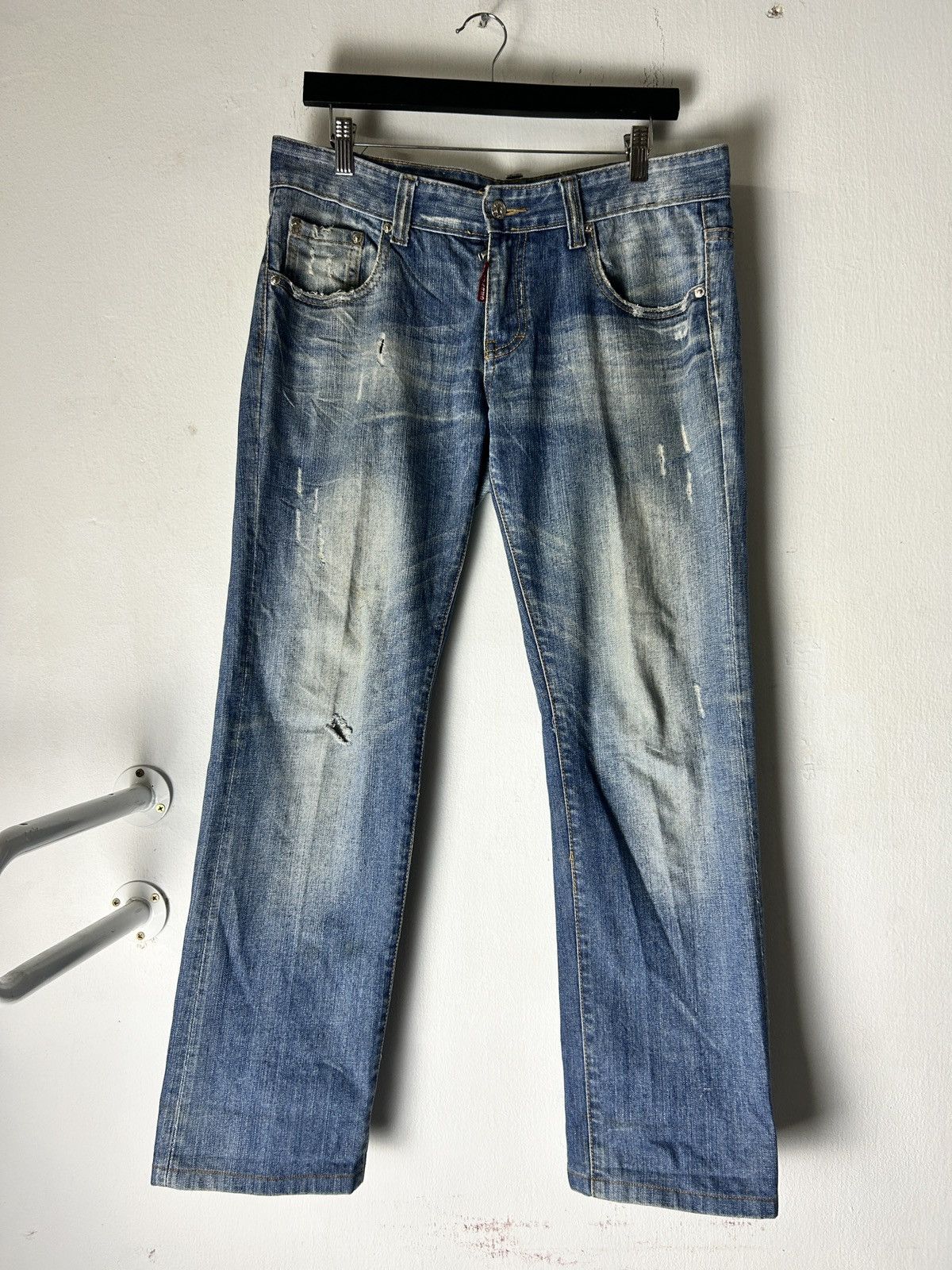 Dsquared2 Dsquared2 stonewash distressed jeans Size US 33 - 1 Thumbnail