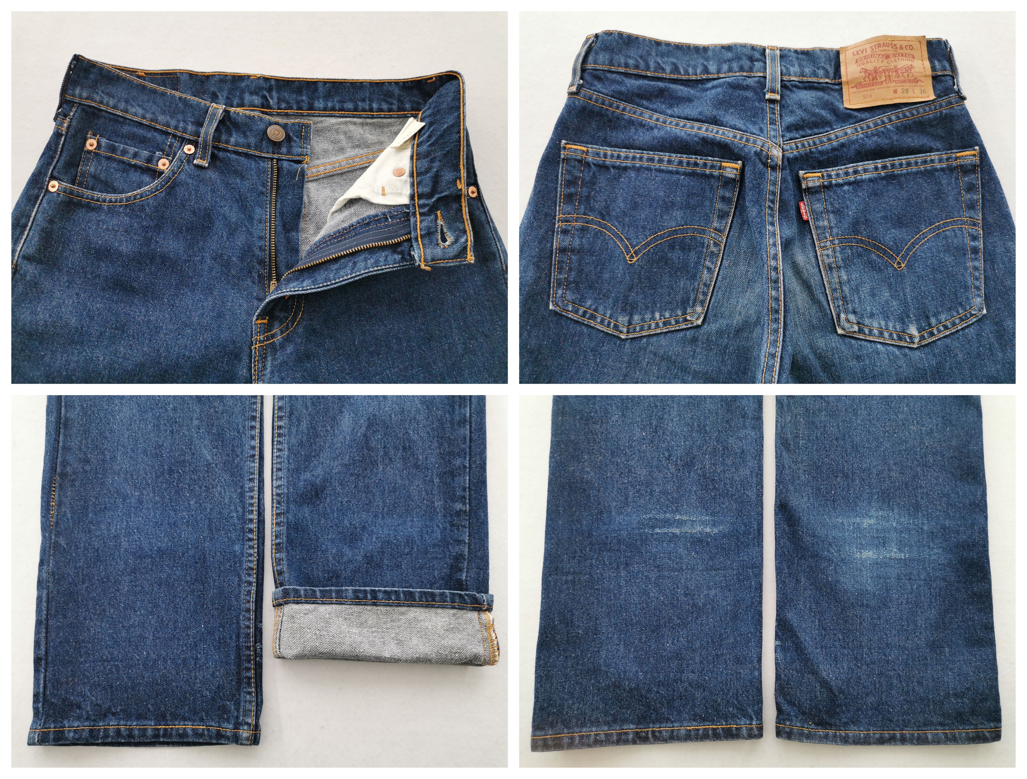 Levi's Vintage Levis Lot 519 Denim Jeans Made In USA Size 28/28x36 Size US 28 / EU 44 - 8 Thumbnail