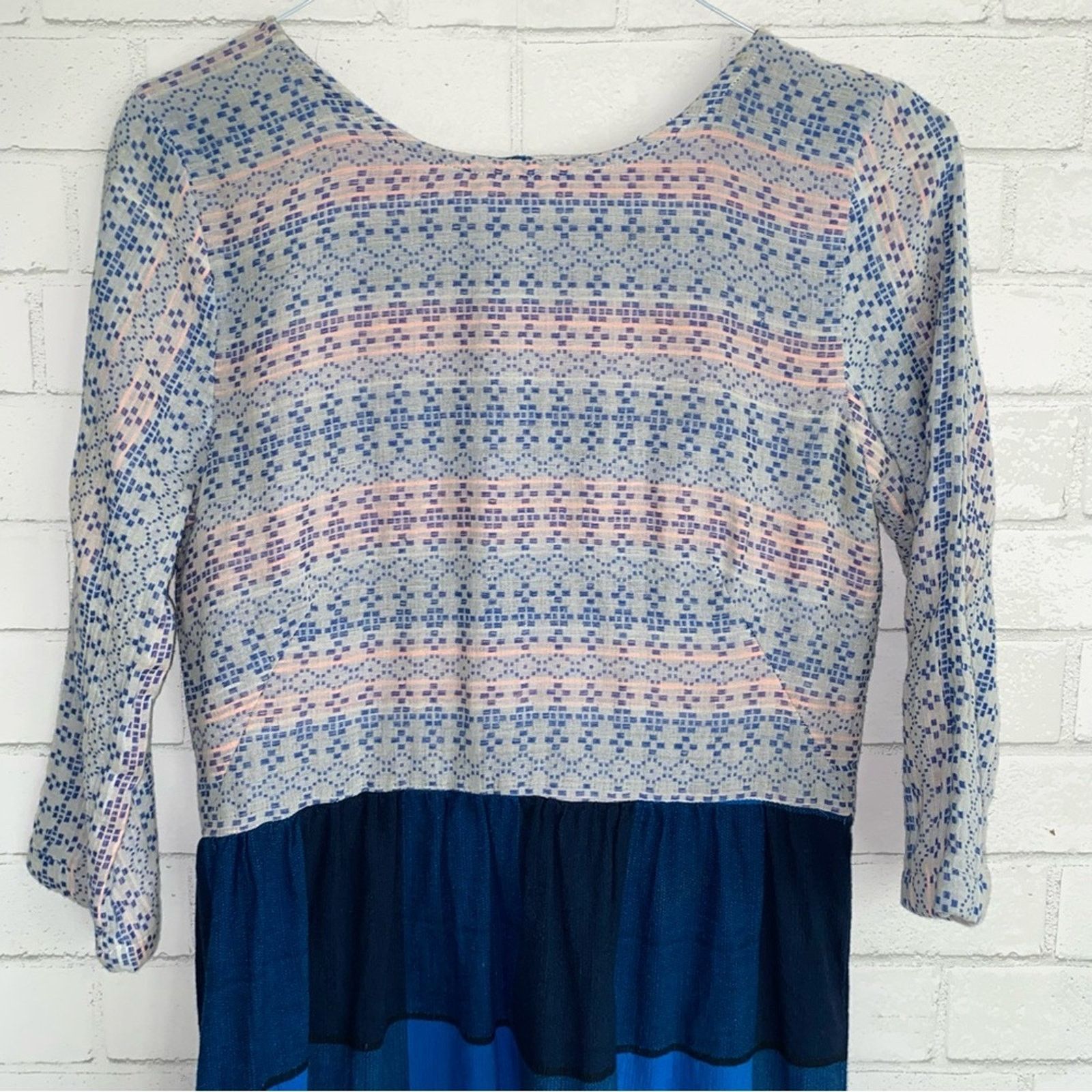 Other Ace & Jig x Barneys Mixed Media Blue Dress Women’s Small EUC Size S / US 4 / IT 40 - 4 Thumbnail