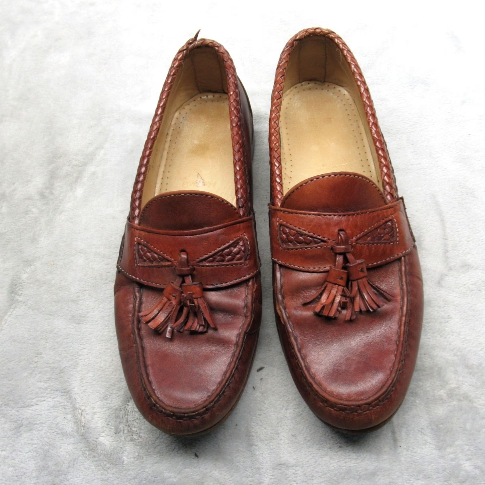 VINTAGE Allen Edmonds Maxfield Loafers Men 10.5 D Brown 