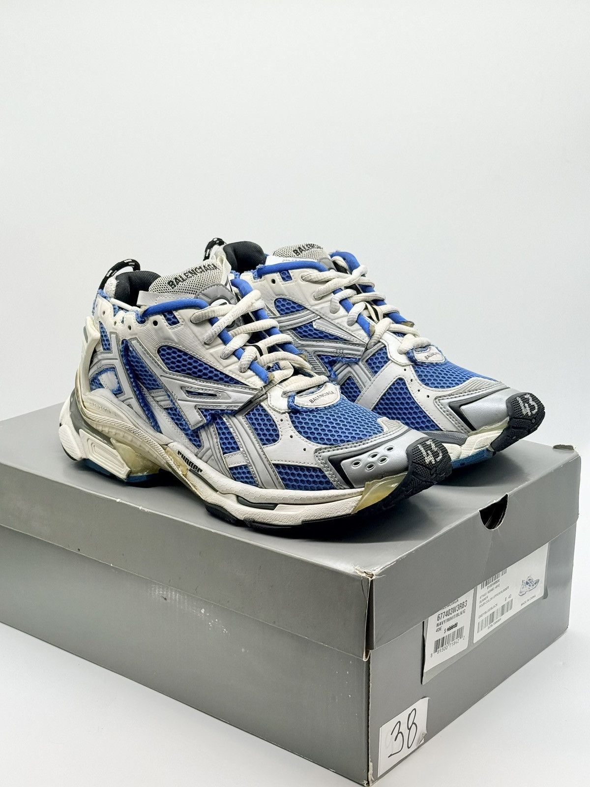 Balenciaga Size 10 - Balenciaga Race Runner Blue Size US 10 / EU 43 - 1 Thumbnail