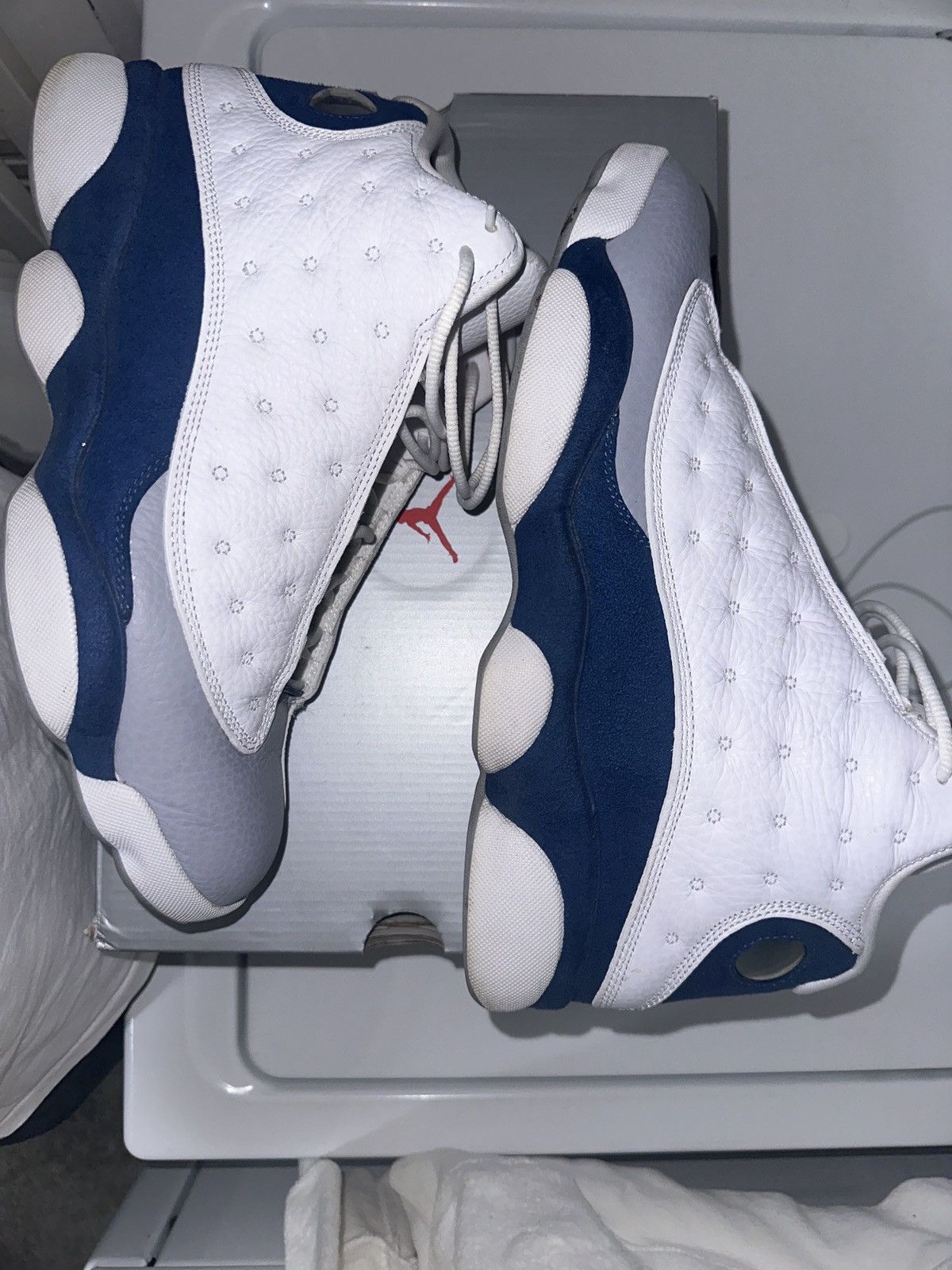 Jordan Brand × Nike × Vintage White/Red/French Blue 13s Size US 11 / EU 44 - 2 Thumbnail