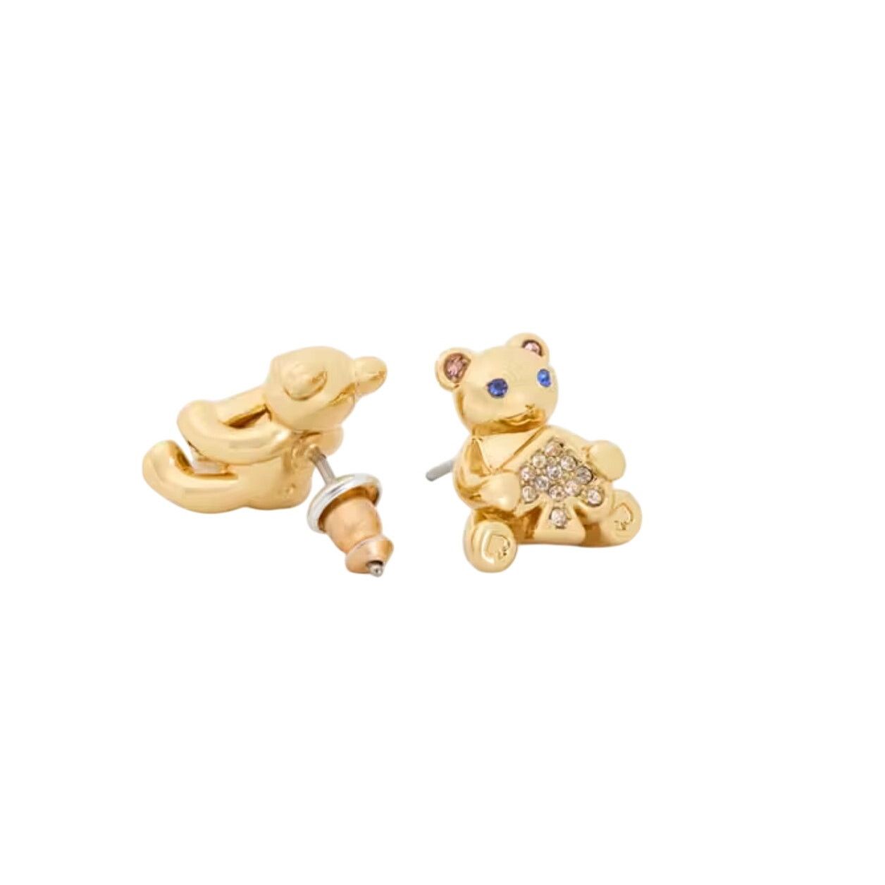 Kate Spade Kate Spade Oh What Fun Spade Teddy Bear Studs earrings Size ONE SIZE - 3 Thumbnail