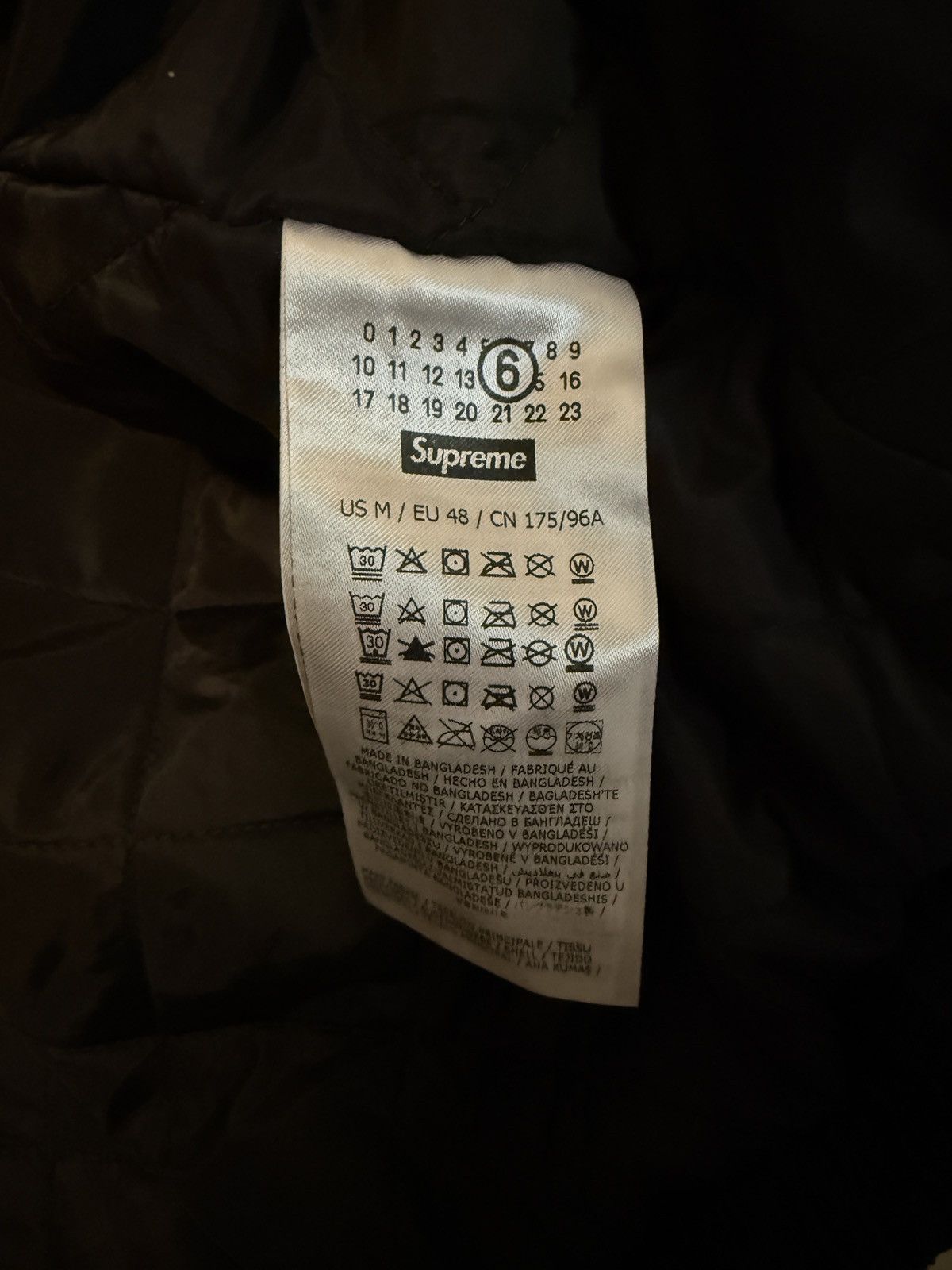 Maison Margiela × Supreme Supreme MM6/Maison Margiela Split Stadium Jacket Size US M / EU 48-50 / 2 - 6 Thumbnail