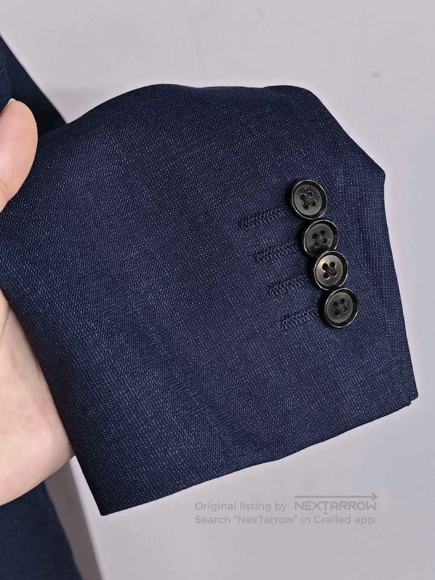 Japanese Brand Italian Wool Unstructured Suit Jacket. Size US S / EU 44-46 / 1 - 4 Thumbnail