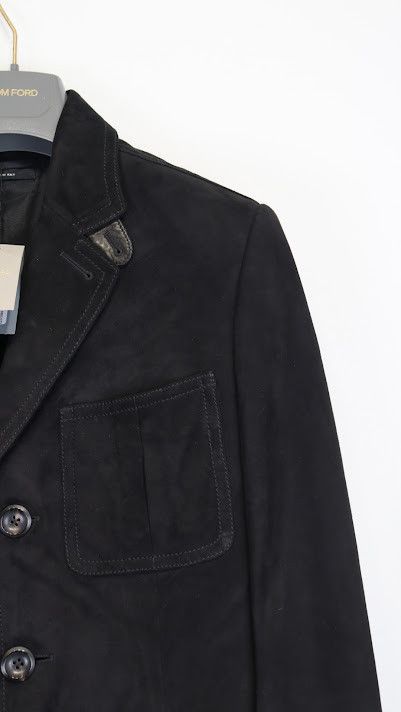 Tom Ford o1rshd1 Suede Anteflor Jacket in Nero Size US M / EU 48-50 / 2 - 3 Thumbnail