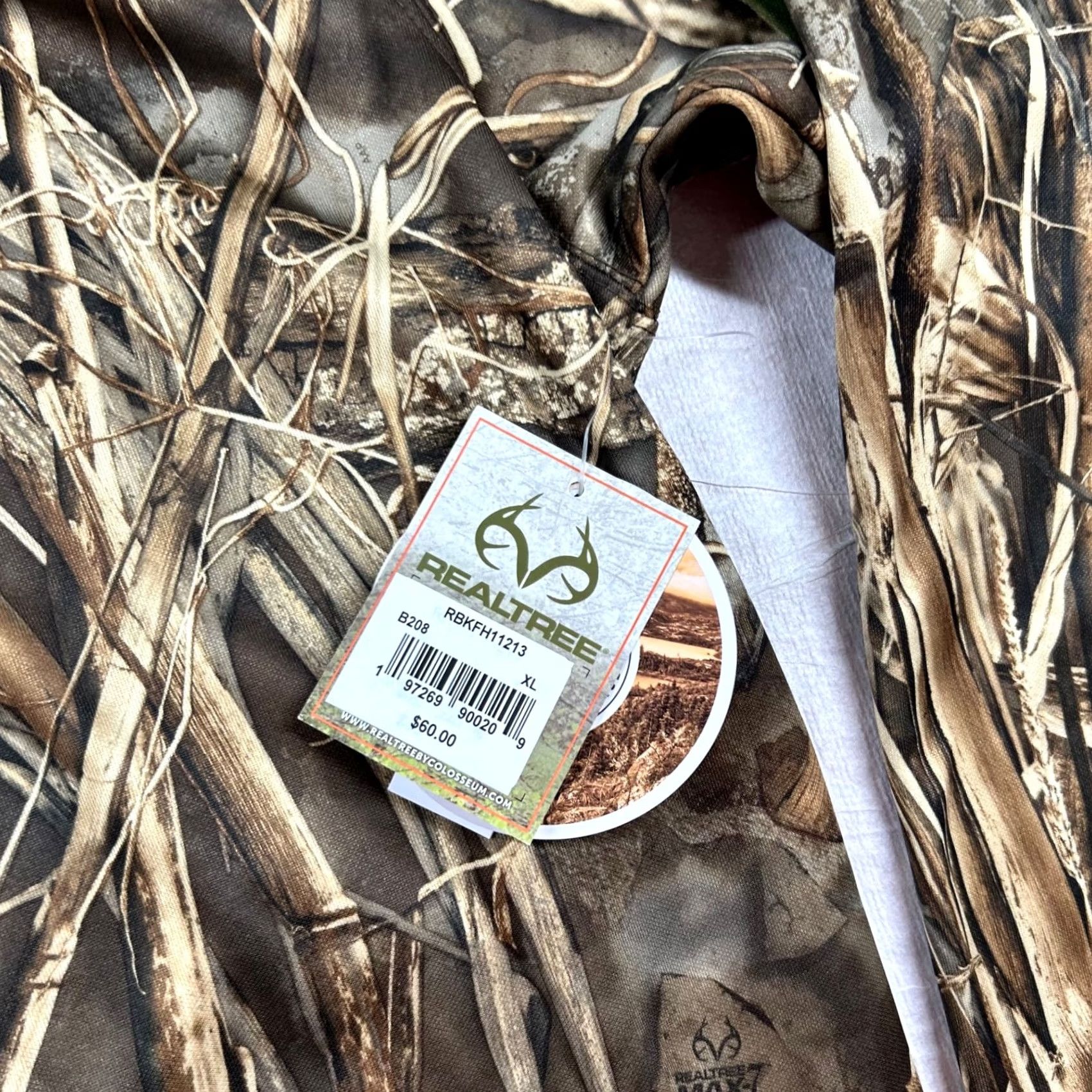 Realtree Realtree Hoodie Mens XL Camouflage Camo Max-7 Hunting Outdoors Performance Size US XL / EU 56 / 4 - 5 Thumbnail