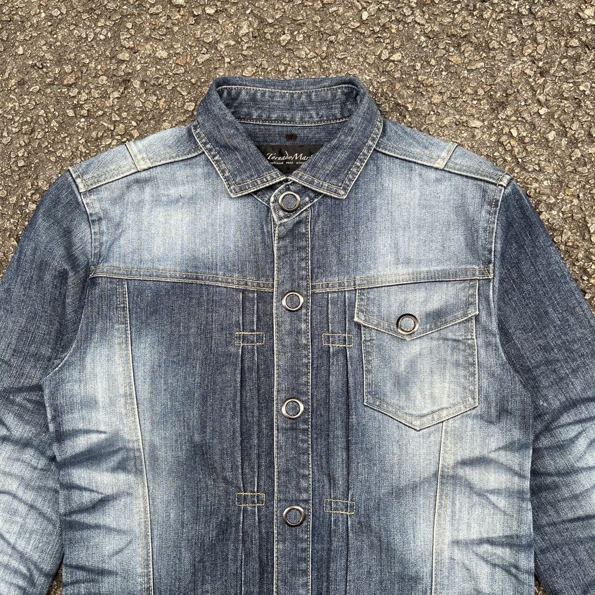 Tornado Mart RARE‼️Vintage Japanese Tornado Mart Denim Jacket Clawmark Size US L / EU 52-54 / 3 - 5 Thumbnail