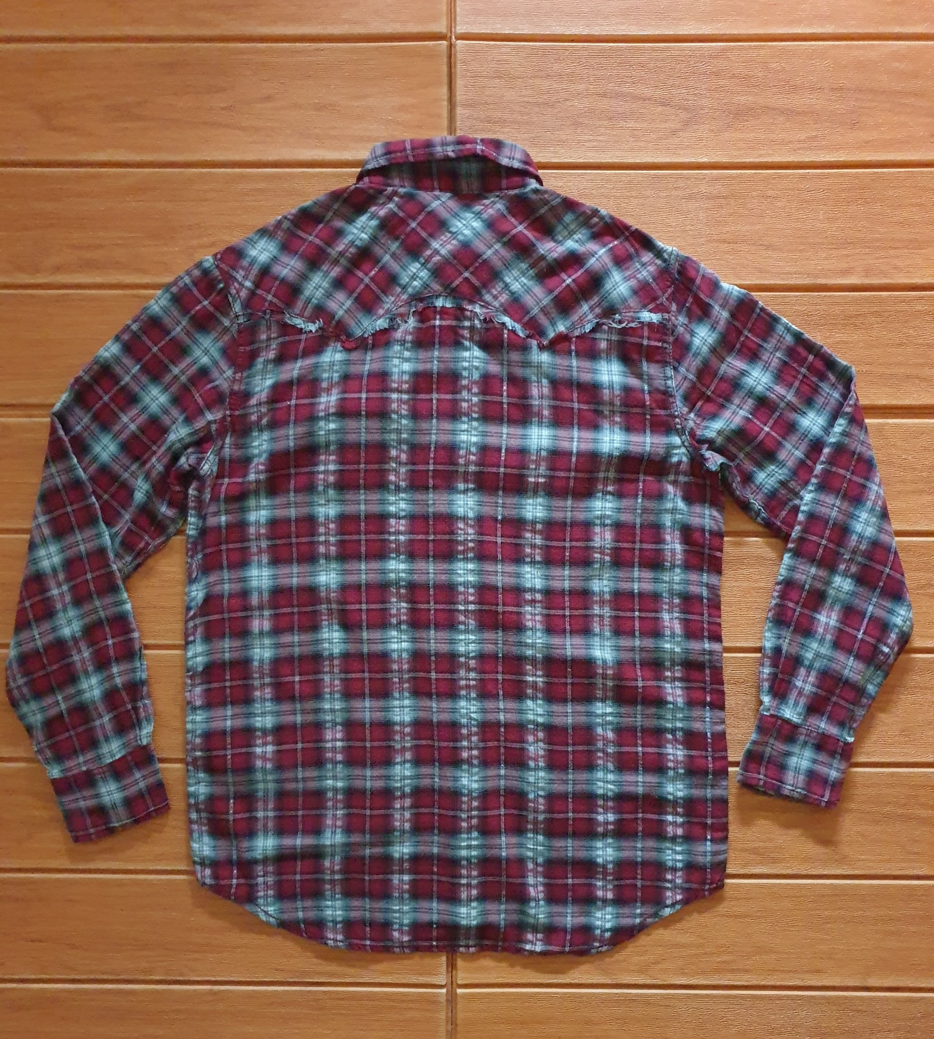 If Six Was Nine 💥Bicol bird checkered red Japanese flannel shirt Size US M / EU 48-50 / 2 - 5 Thumbnail