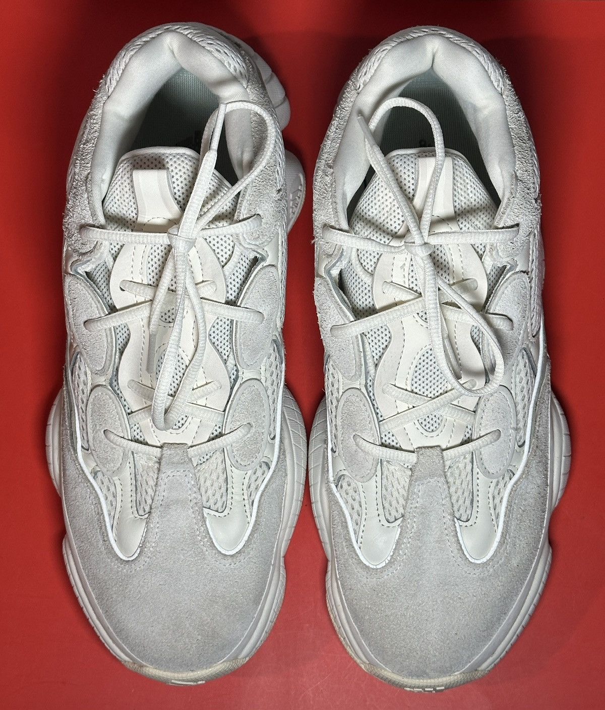 Yeezy Size 12.5 - Adidas Yeezy 500 Bone White Size US 12.5 / EU 45-46 - 4 Thumbnail