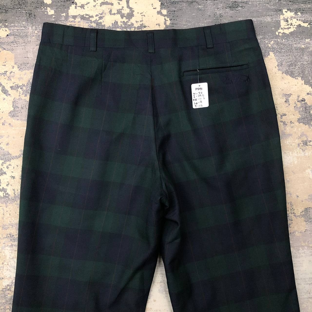 Vintage P591 VTG RICHMOND TARTAN GOLF PANTS Size US 34 / EU 50 - 4 Thumbnail