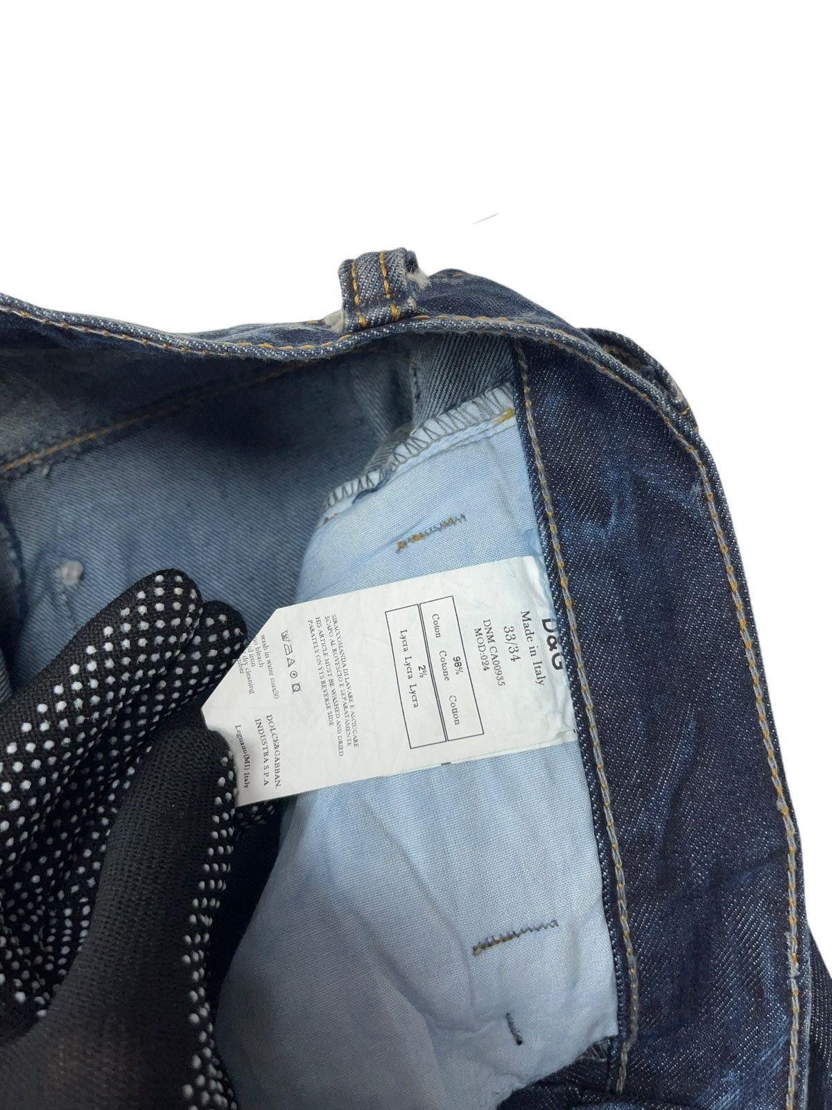 Dolce & Gabbana × Vintage Vintage Dolce & Gabbana Stone Washed Jeans y2k Size US 33 - 8 Thumbnail