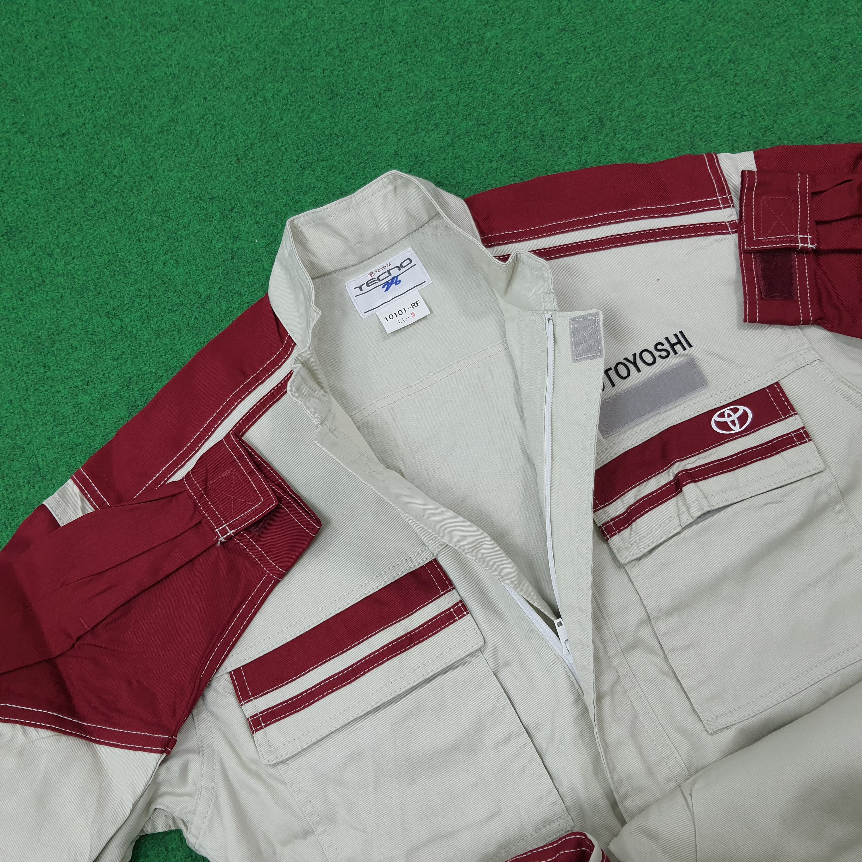 Japanese Brand Vintage Toyota Tecno Racing 90s Workwear Coverall C274N26 Size US L / EU 52-54 / 3 - 6 Thumbnail