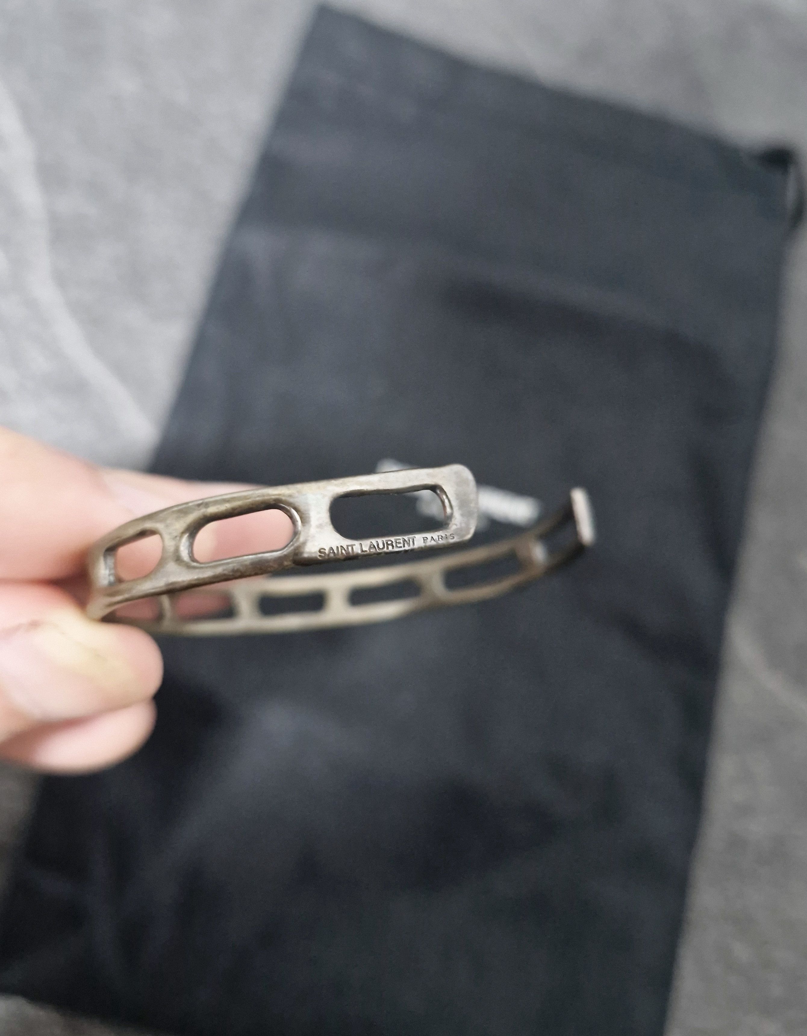 Saint Laurent Paris AW13 Silver Cuff Size ONE SIZE - 3 Thumbnail