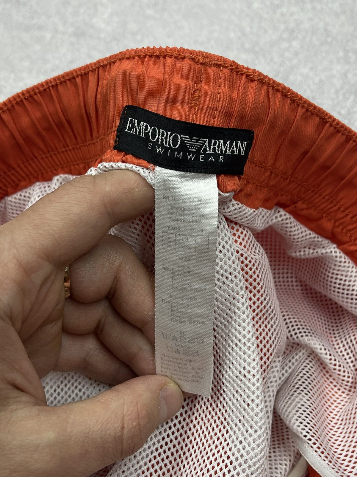 Armani Exchange × Emporio Armani × Giorgio Armani Mens Emporio Armani Swimwear Shorts Orange Lampas Size L Size US 34 / EU 50 - 11 Thumbnail