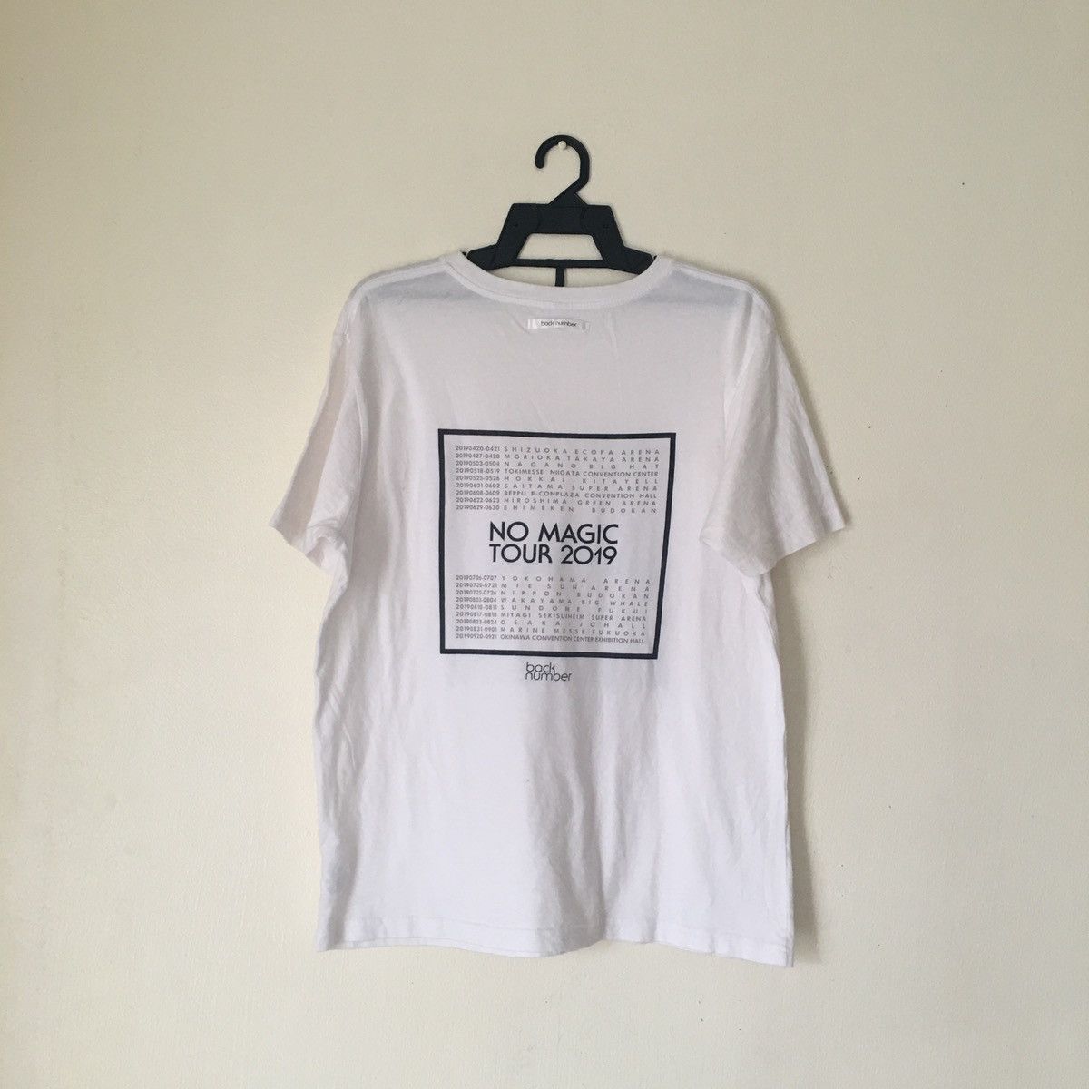Band Tees 2019 Back Number バックナンバー No Magic Tour Japanese Rock Band Size US XL / EU 56 / 4 - 3 Thumbnail