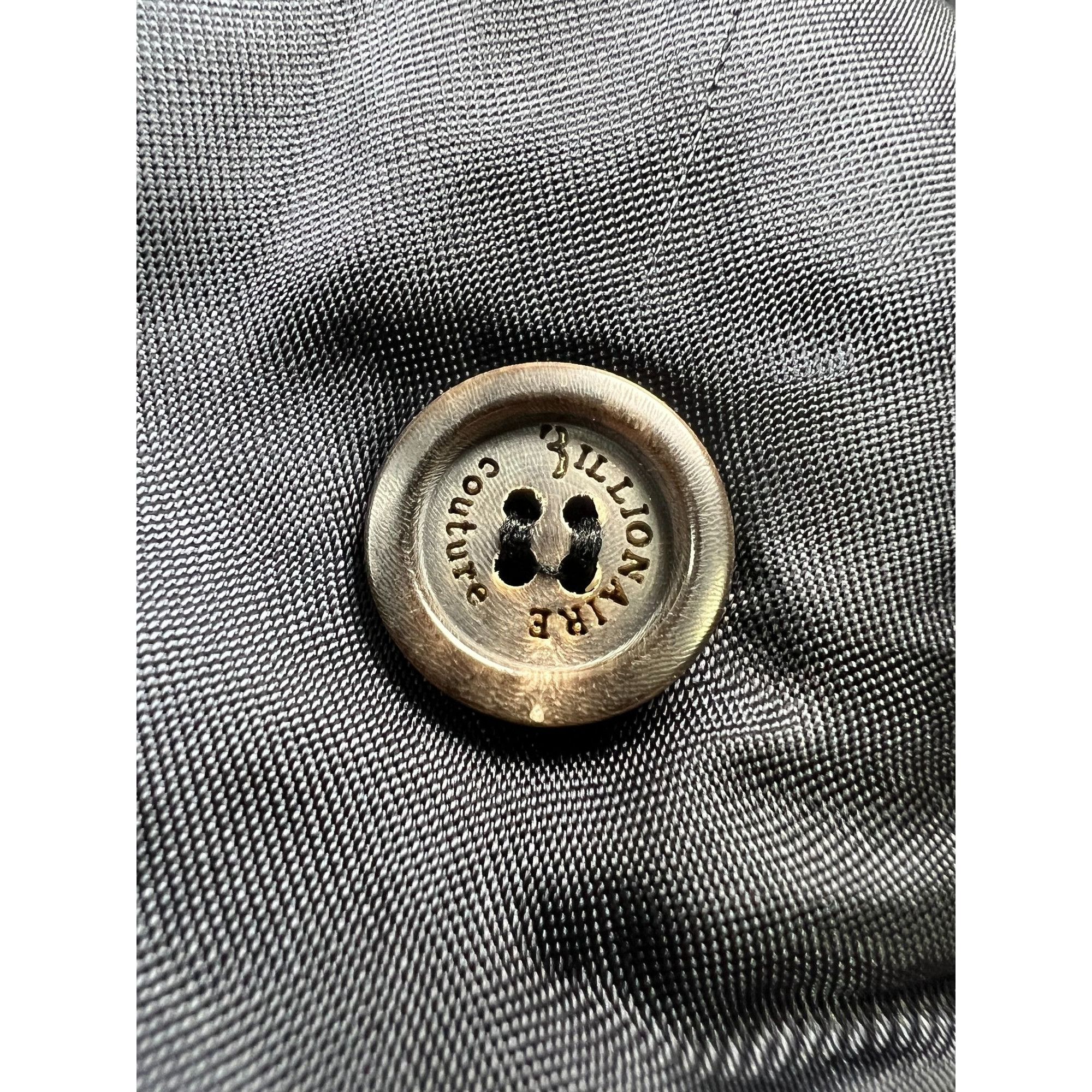 Billionaire Couture Billionaire Couture Silk Wool Patterned Blazer (Y0989) Size 48R - 9 Thumbnail