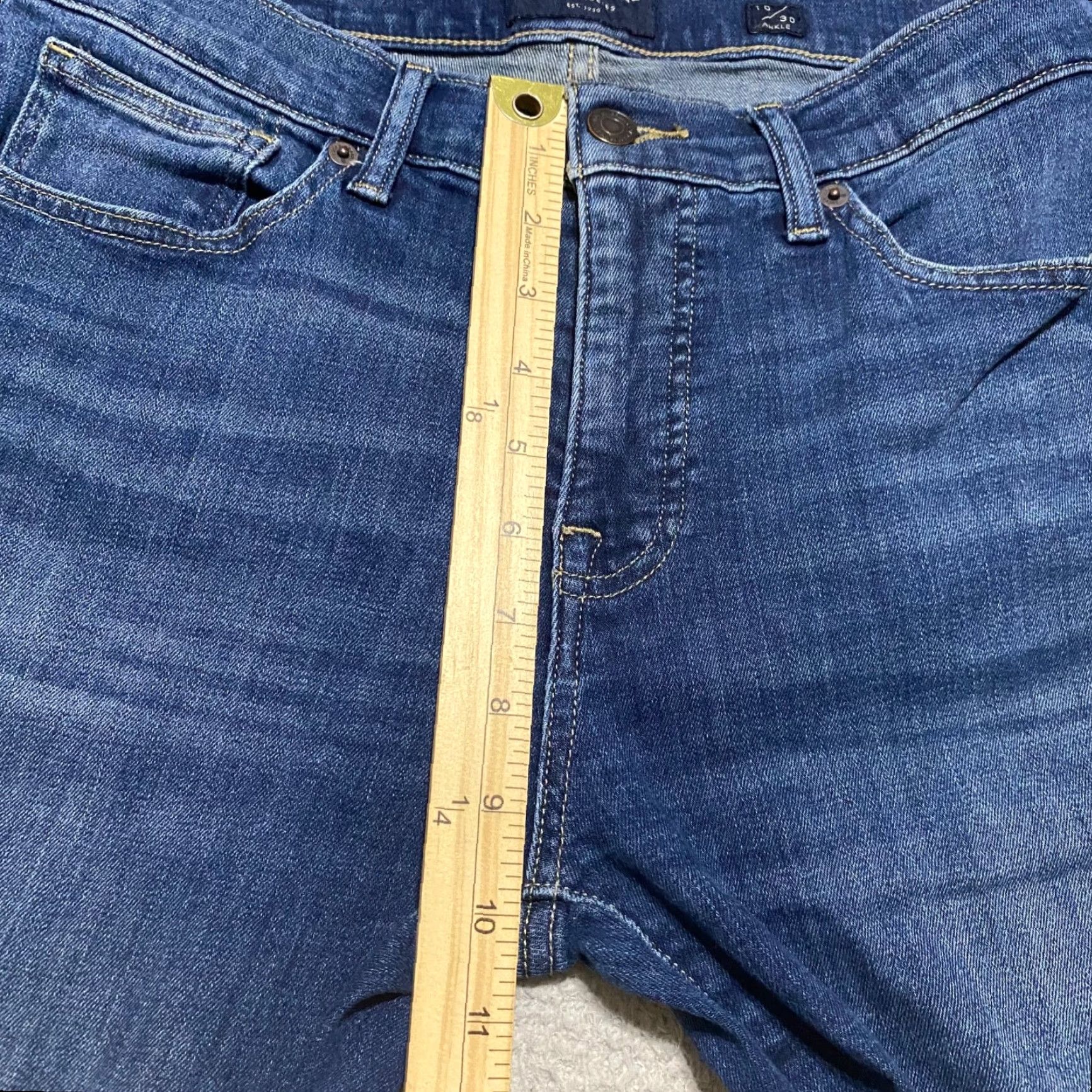 Lucky Brand Lucky Brand Jeans Blue Denim Dark Wash Ava Mid Rise Skinny Women’s 10 Regular 26in Inseam 5-Pocket Cotton Spandex" Size 32" / US 10 / IT 46 - 7 Thumbnail