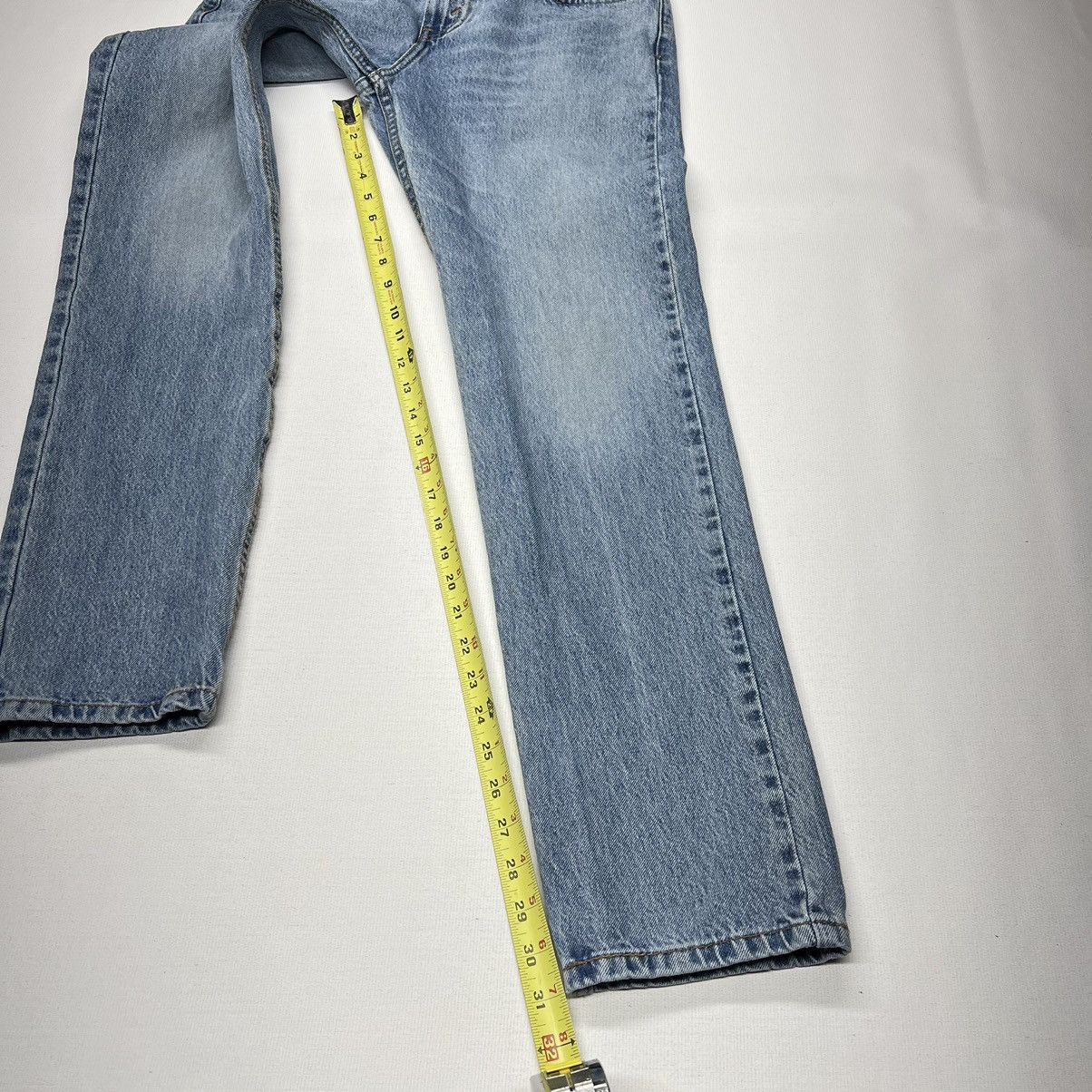 Levi's Levis Jeans Blue 502 Regular Taper Denim Washed Faded Y2K Size US 30 / EU 46 - 23 Thumbnail