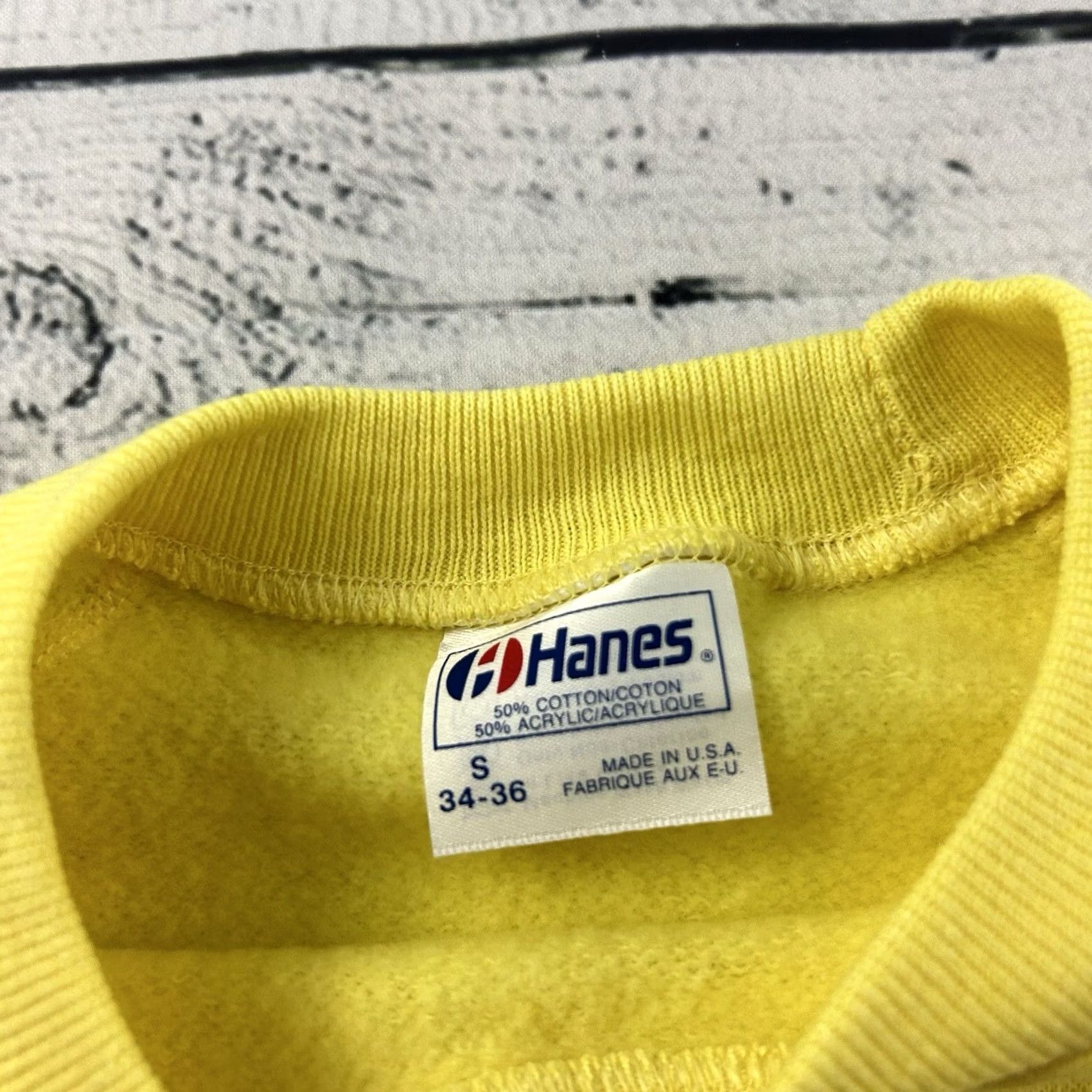 Hanes Vintage Hanes Sweatshirt Pullover Bird Winter Men S Yellow Size US S / EU 44-46 / 1 - 3 Thumbnail