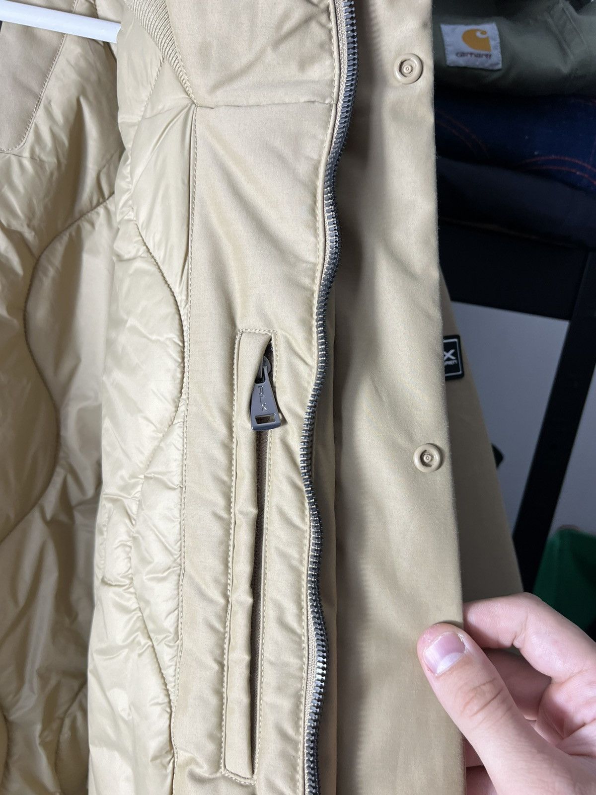 Polo Ralph Lauren 🧥 RLX Ralph Lauren Water-Repellent Faille Hooded Jacket Y2K Size US M / EU 48-50 / 2 - 15 Thumbnail