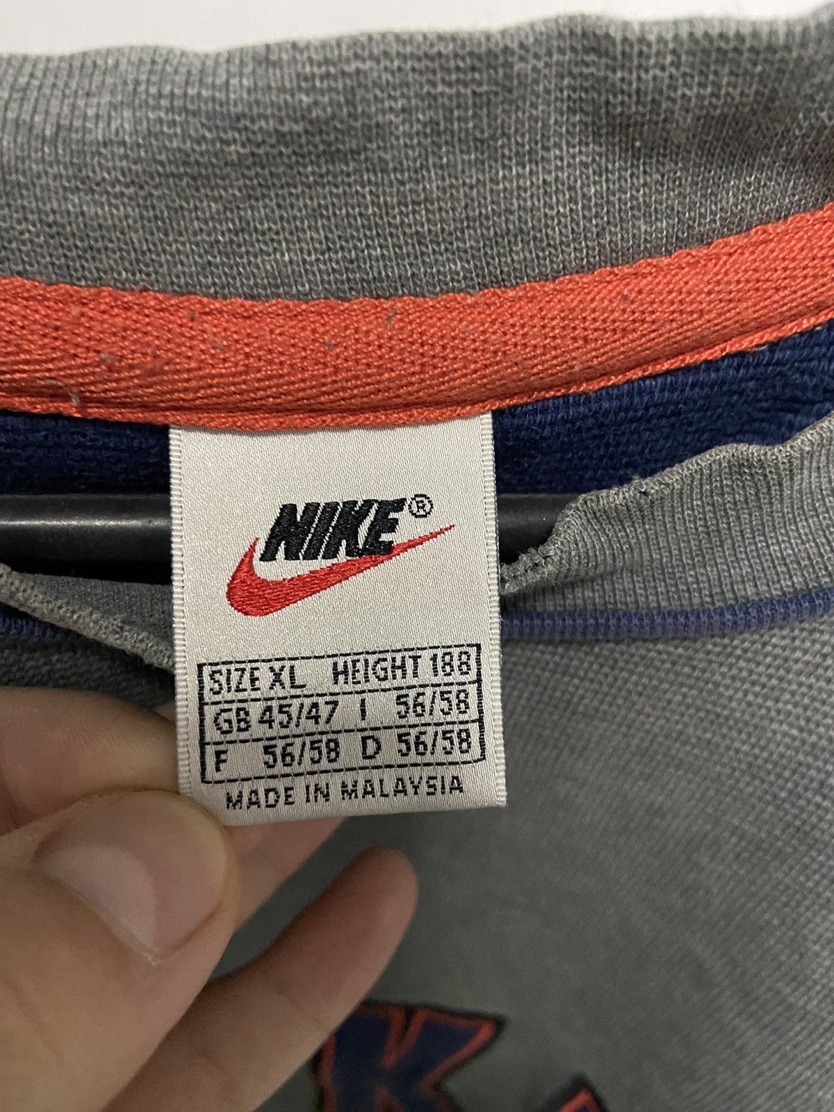 Nike × Vintage Nike Sweatshirt big Logo Vintage 90s skate Size US XL / EU 56 / 4 - 5 Thumbnail