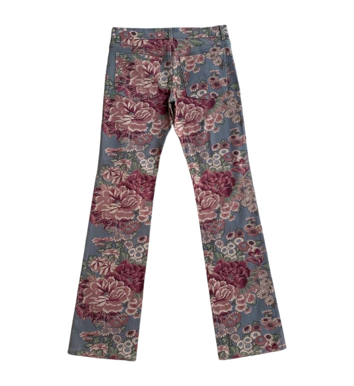 Japanese Brand BJ05-22 Japan FLARED CHEALSEAOLD ABSTRACT SLIM LOWRISE Size US 28 / EU 44 - 4 Thumbnail