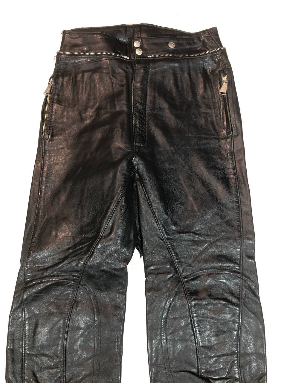 Leather × Vintage Harro Vintage Leather Moto Biker Pants Size US 28 / EU 44 - 3 Thumbnail