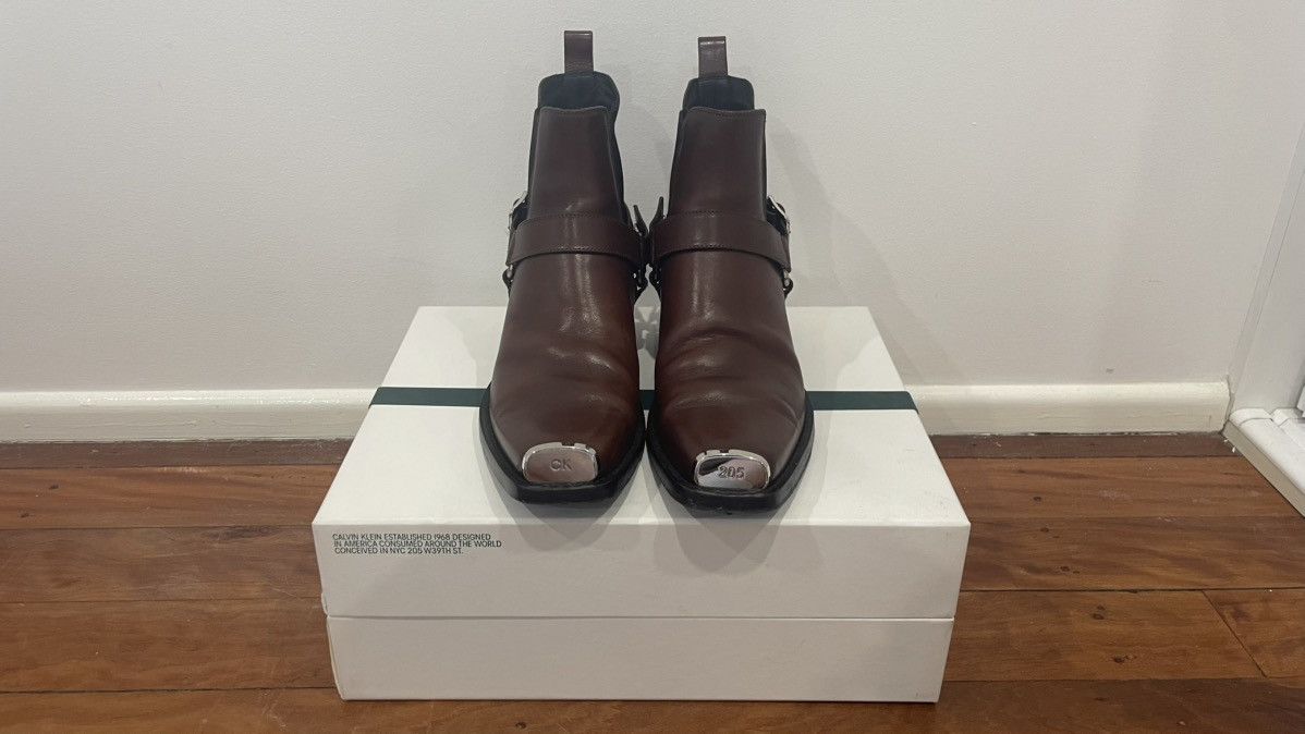 Calvin Klein 205W39NYC Calvin Klein 205W39NYC Brown Harness Boots Size US 8.5 / EU 41-42 - 2 Thumbnail