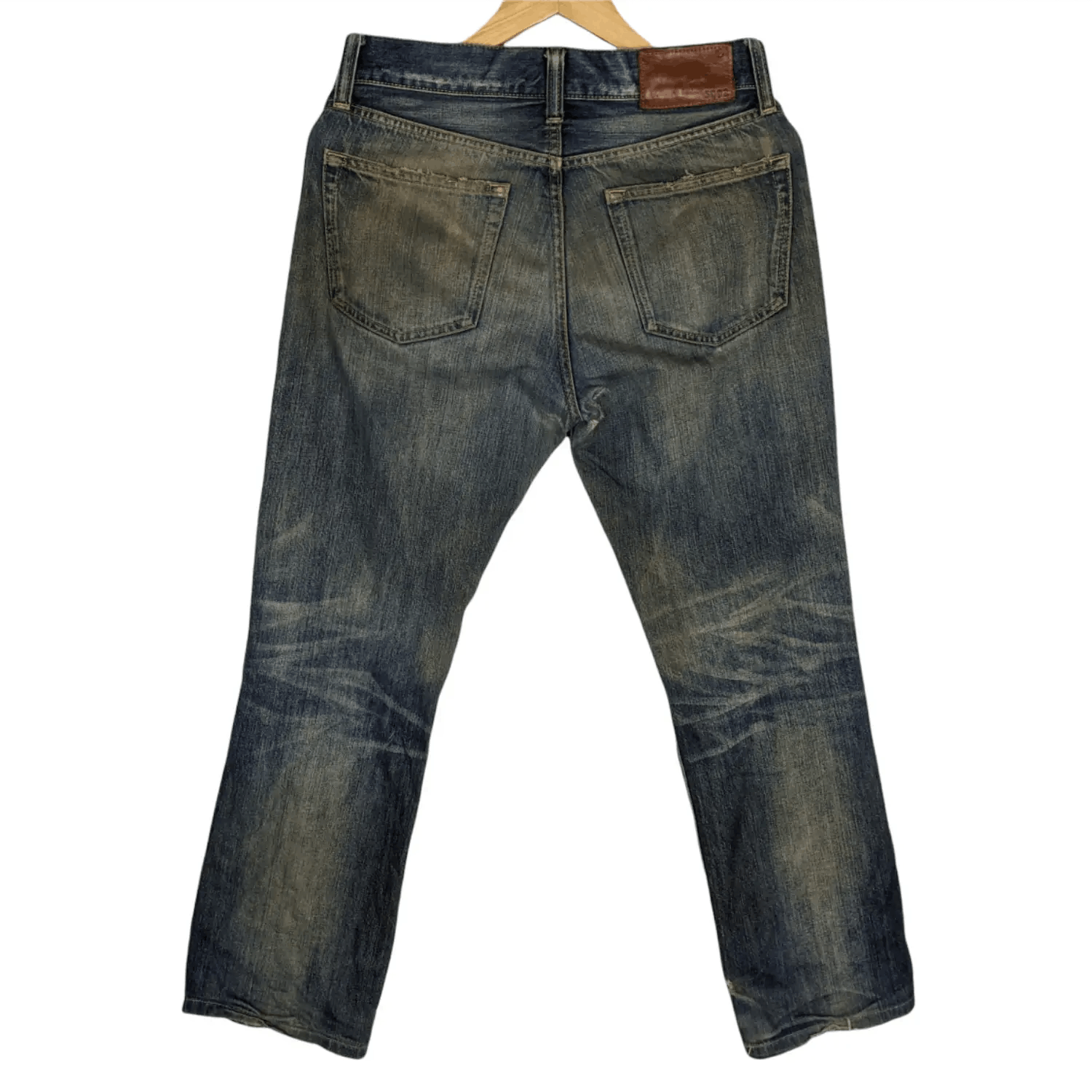 Uniqlo Vintage 2000's UNIQLO Japan Distressed Denim Jeans Pant Size US 30 / EU 46 - 7 Thumbnail