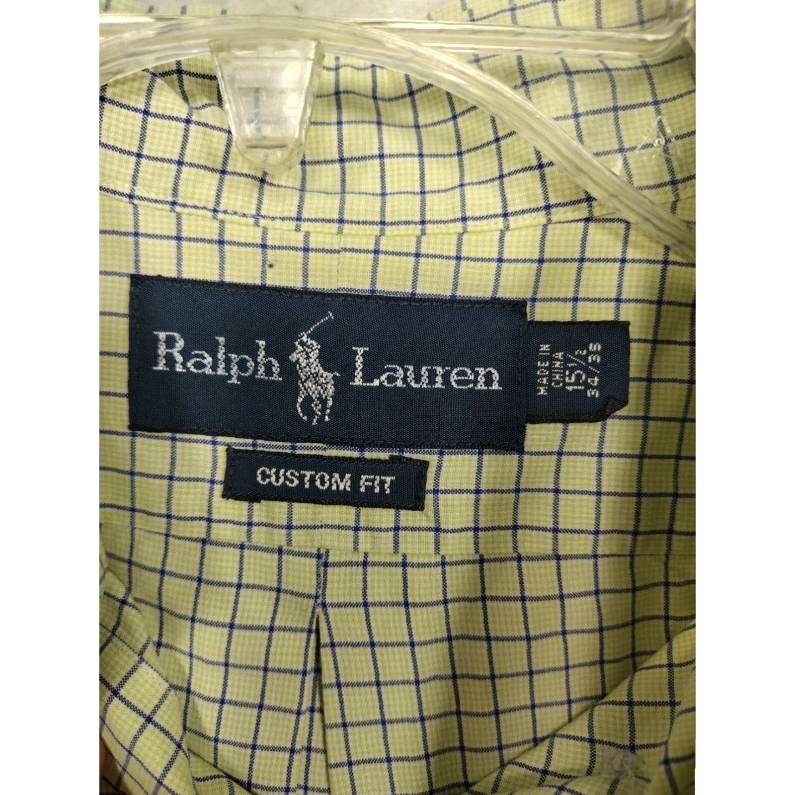 Ralph Lauren Ralph Lauren Shirt Mens 15.5 34/35 Long Sleeve Button Up Check Yellow Shirt Mens Regular Fit Button-Up Yellow 90s? Size US L / EU 52-54 / 3 - 4 Thumbnail